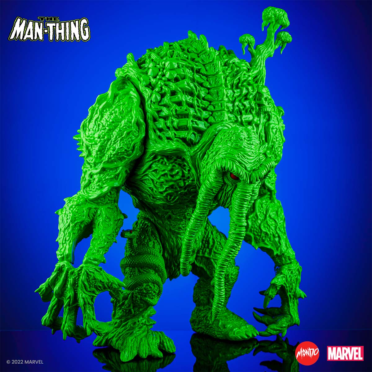 Man Thing Designer Vinyl Figure - Groman's Green Variant Collectible | Marvel Comics Superhero Statue for Display & Home Decor | Perfect for Comic Book Fans & Collectors