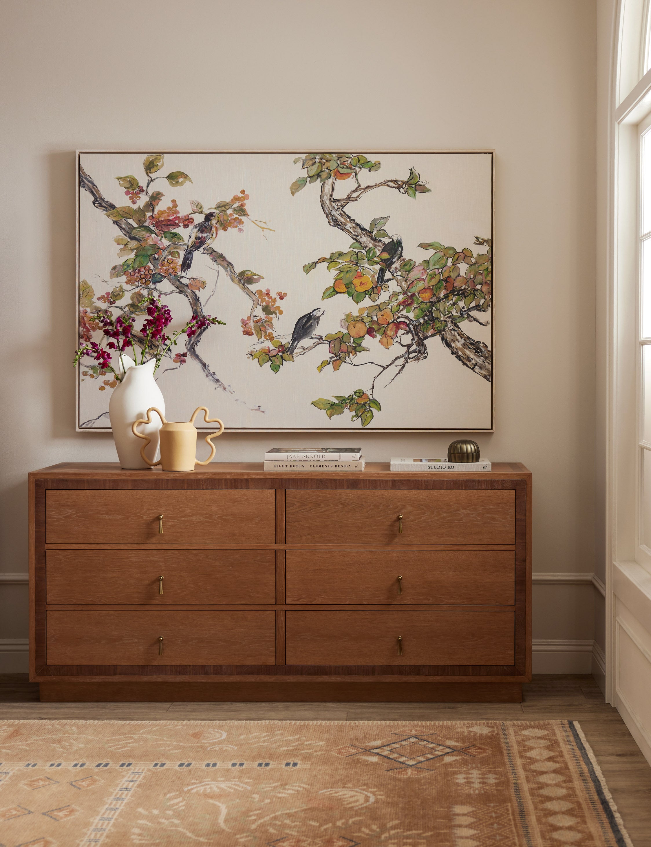 Brandt 6 Drawer Dresser - Modern Wooden Chest of Drawers for Bedroom Storage | Perfect for Organizing Clothes, Linens & Accessories in Home, Dorm or Apartment