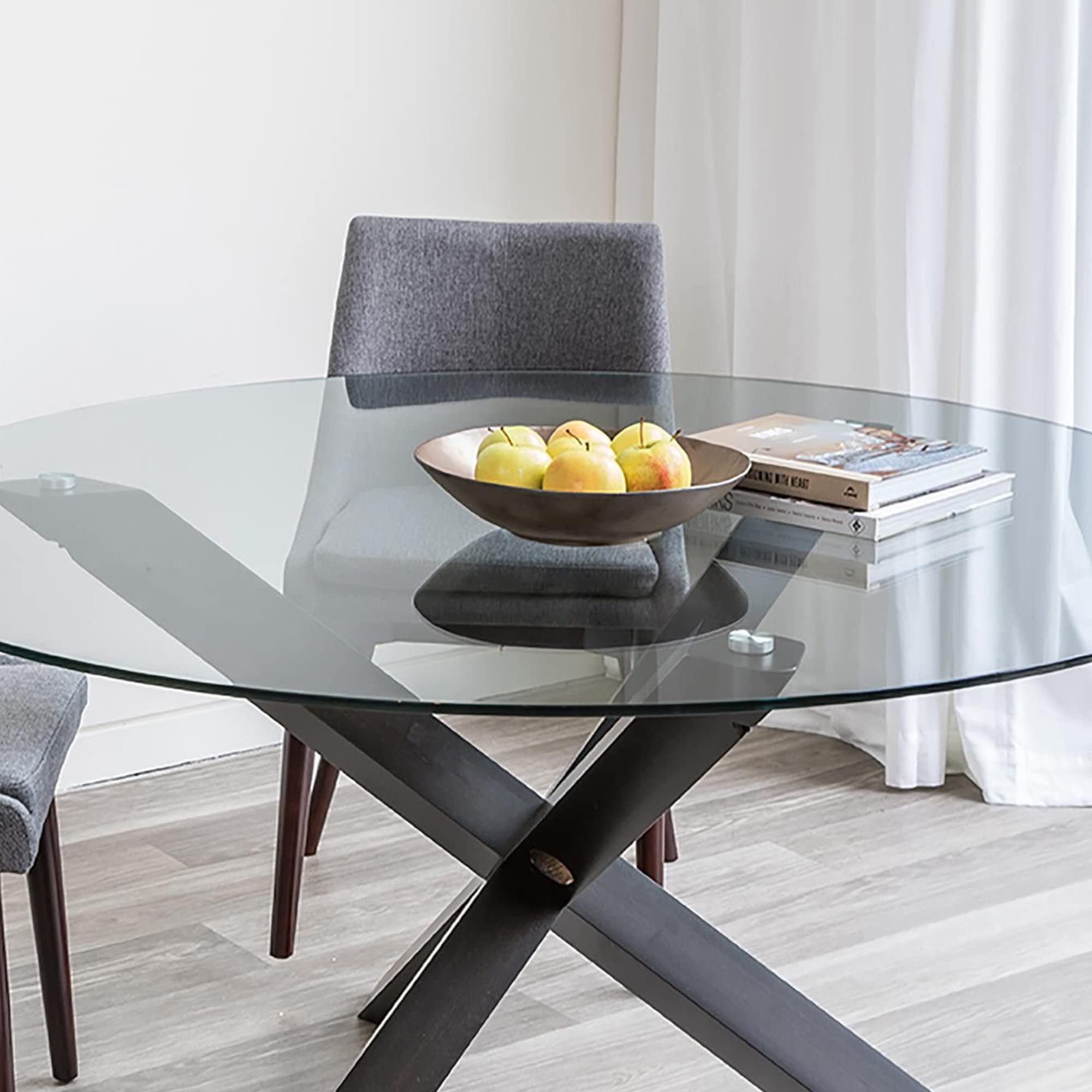 48 Inch Round Tempered Glass Table Top - Durable Replacement for Patio, Outdoor Dining & Indoor Use - Shatter-Resistant, Scratch-Proof Surface for Daily Protection
