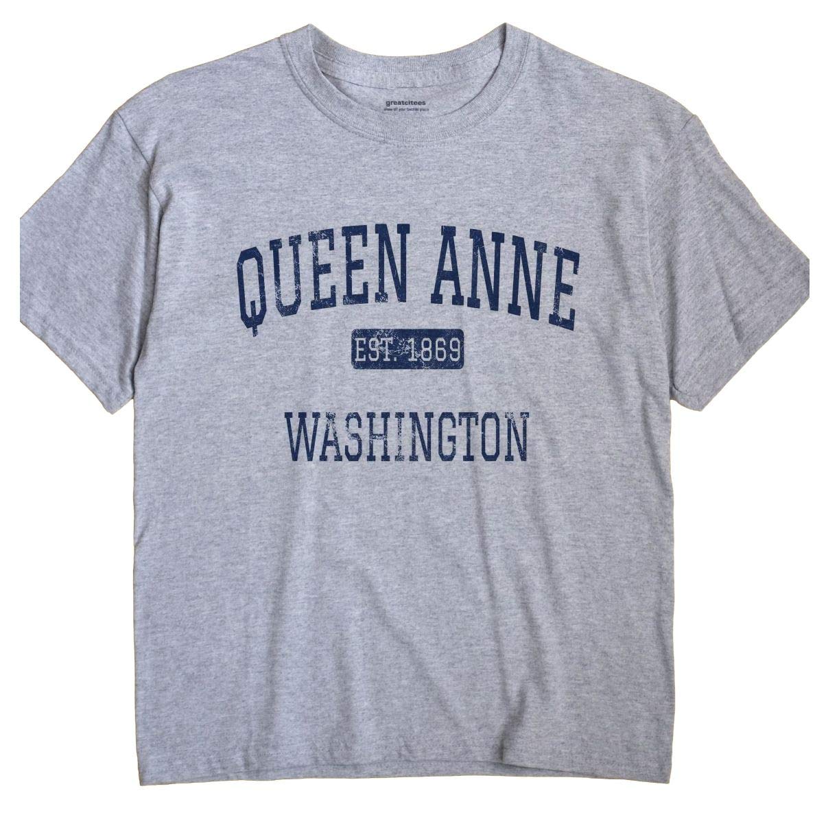 Queen Anne Washington T-Shirt - Seattle EST 1984 Vintage Style Unisex Tee - Perfect for Seattle Pride, Travel Souvenirs & Casual Wear