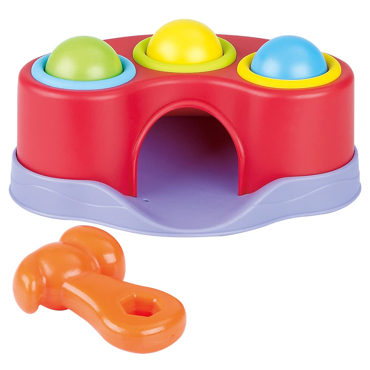 Whacky Ball Bench Hammer & Ball Drop - Educational Learning Toy for Toddlers 6-24 Months - Pound & Play Activity for Babies - Perfect Gift for 1-2 Year Olds - Develops Motor Skills & Hand-Eye Coordination - Ideal for Playtime, Daycare & Early Learning