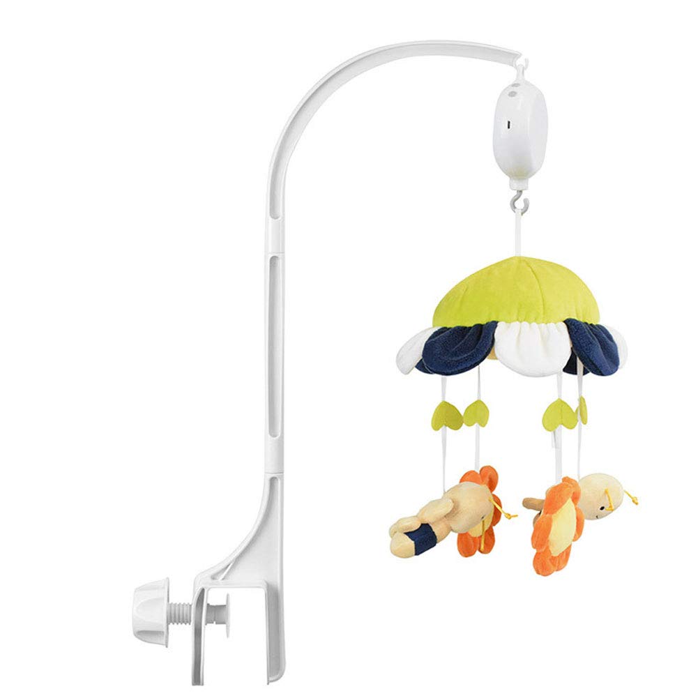 Baby Crib Bell Holder & Music Box Holder - White Crib Mobile Bed Bell for Newborns 0+ Months | Perfect for Nursery Decor & Soothing Baby to Sleep
