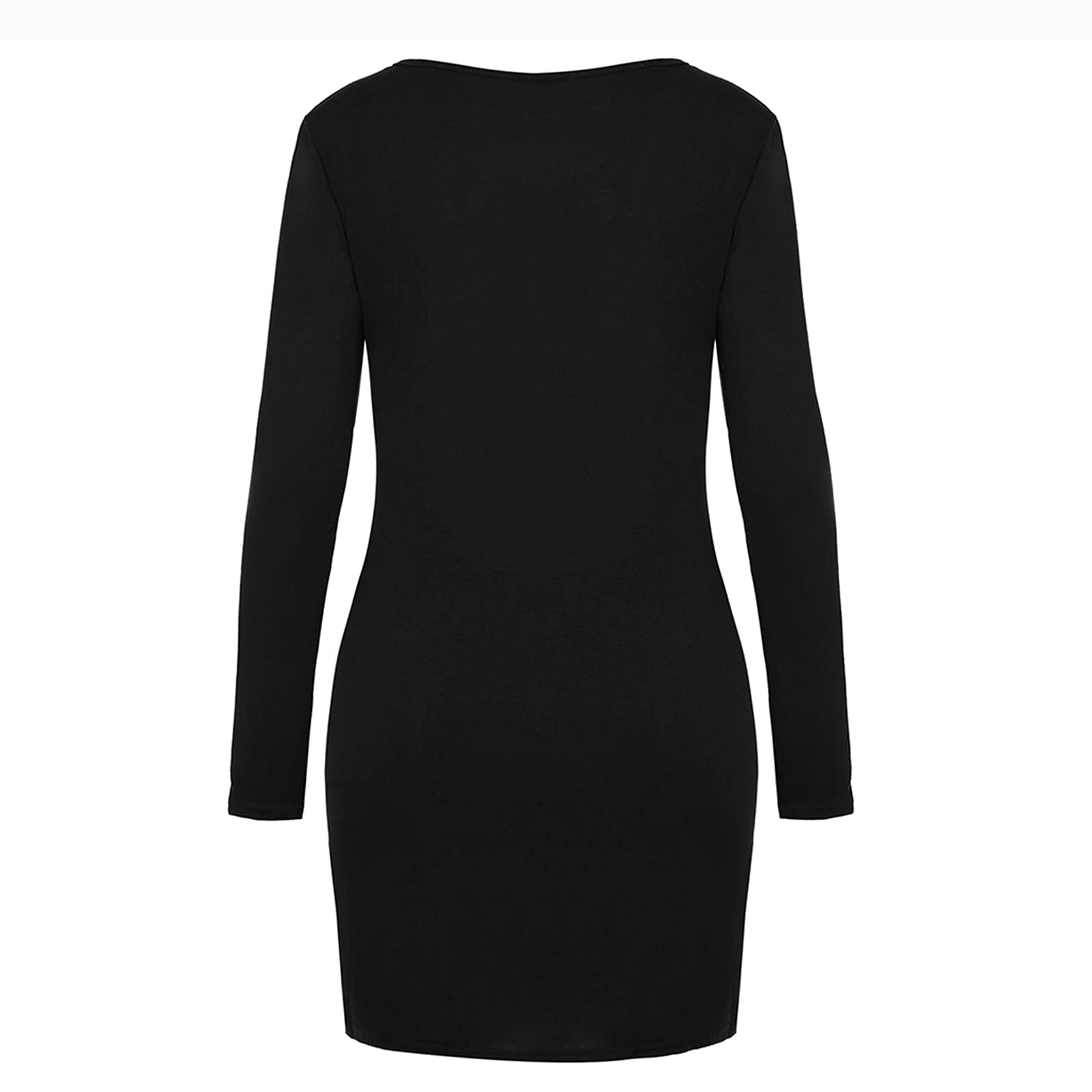 Maternity Christmas Dress for Women - Long Sleeve Letter Print Tunic Top Mini Dress (Black-02#, XXL) - Perfect for Holiday Parties, Family Gatherings & Pregnancy Photos