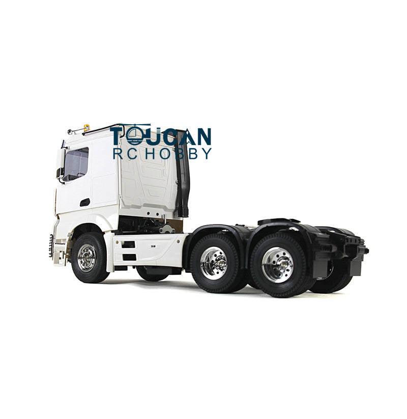 1:14 Scale RC Construction Vehicle Remote Control Tractor Truck Trailer Kit - DIY 3 Axle Simulation Model with Motor | US Stock | Perfect for Construction Site Play, STEM Learning & RC Hobbyists
