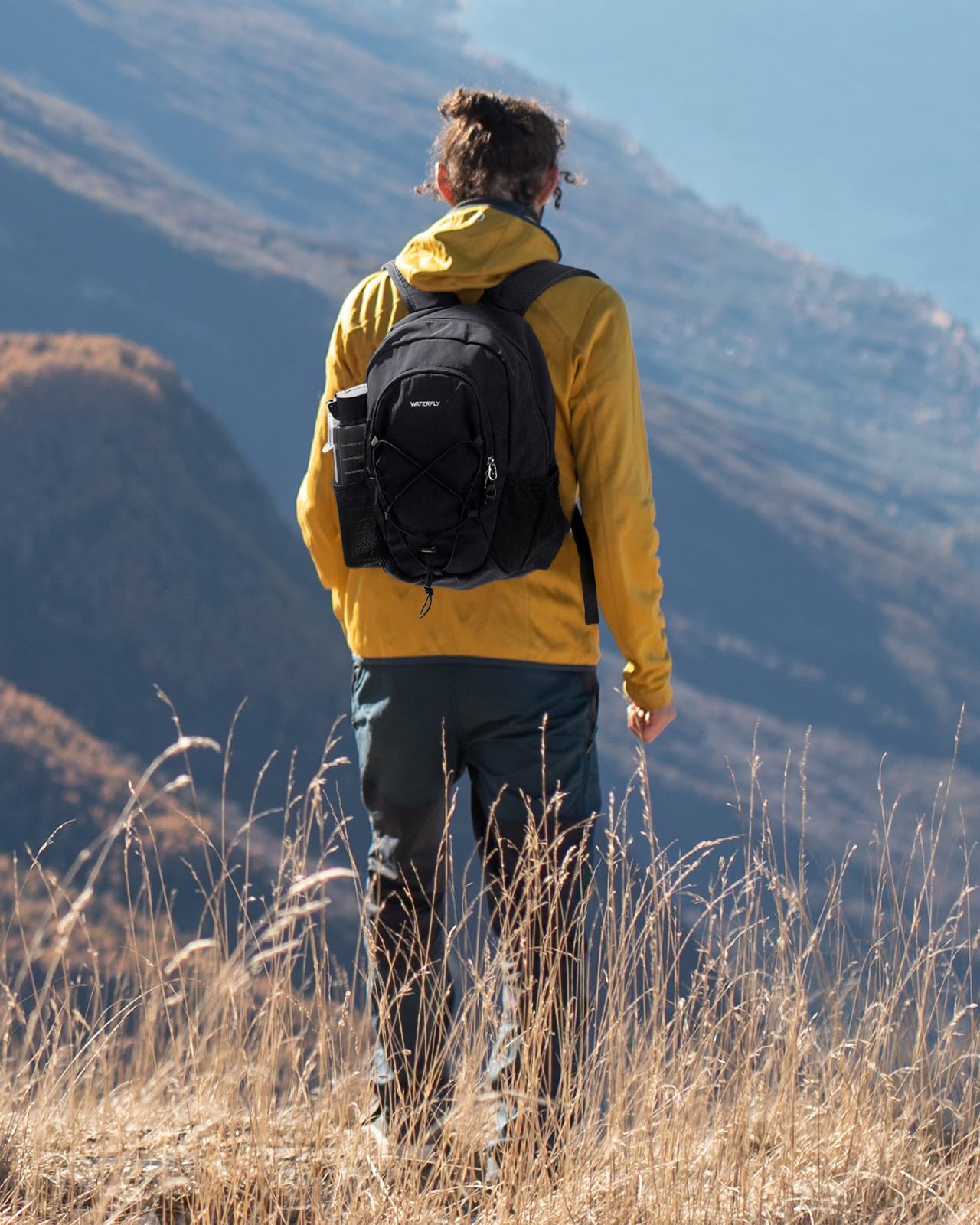 WATERFLY 12L Lightweight Hiking Backpack - Compact Daypack for Travel, Camping, Walking & Outdoor Sports - Perfect for Women & Men - Ideal for Day Trips, Commuting & Adventure Activities