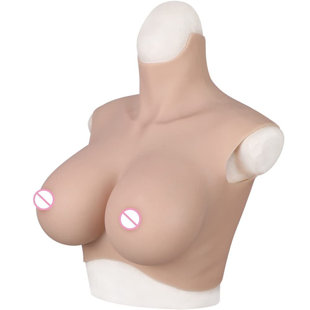 EQAIWUJIE Silicone Breastplates - Lightweight Breast Forms with Airbag Filling (No Oil) for Crossdressers & Drag Queens - Perfect for Cosplay, Costume Parties & Gender Transformation