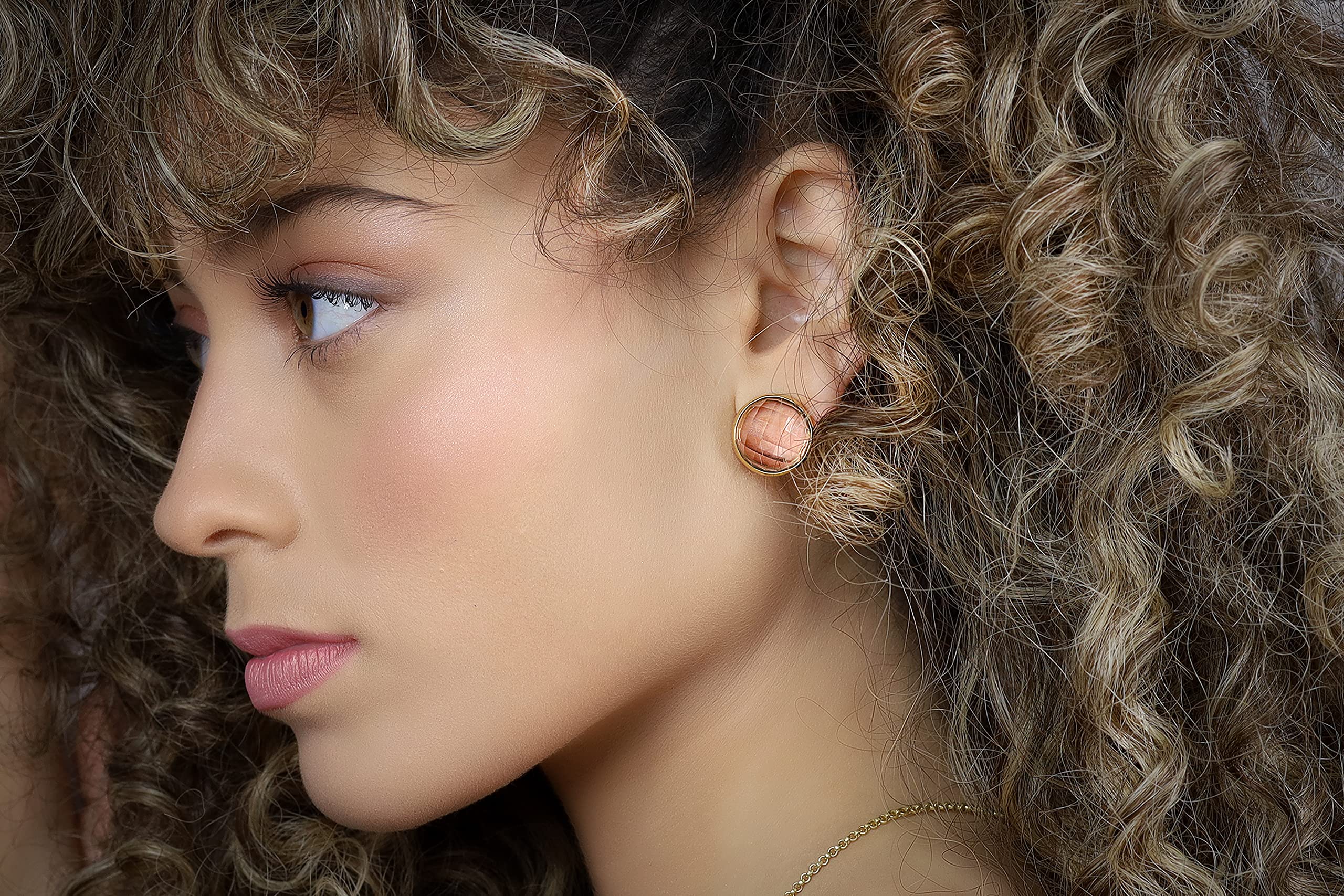 Morganite Gemstone Stud Earrings - December Birthstone Jewelry, Bridal Earrings & Unique Engagement Gifts for Her | Perfect for Weddings, Anniversaries & Special Occasions