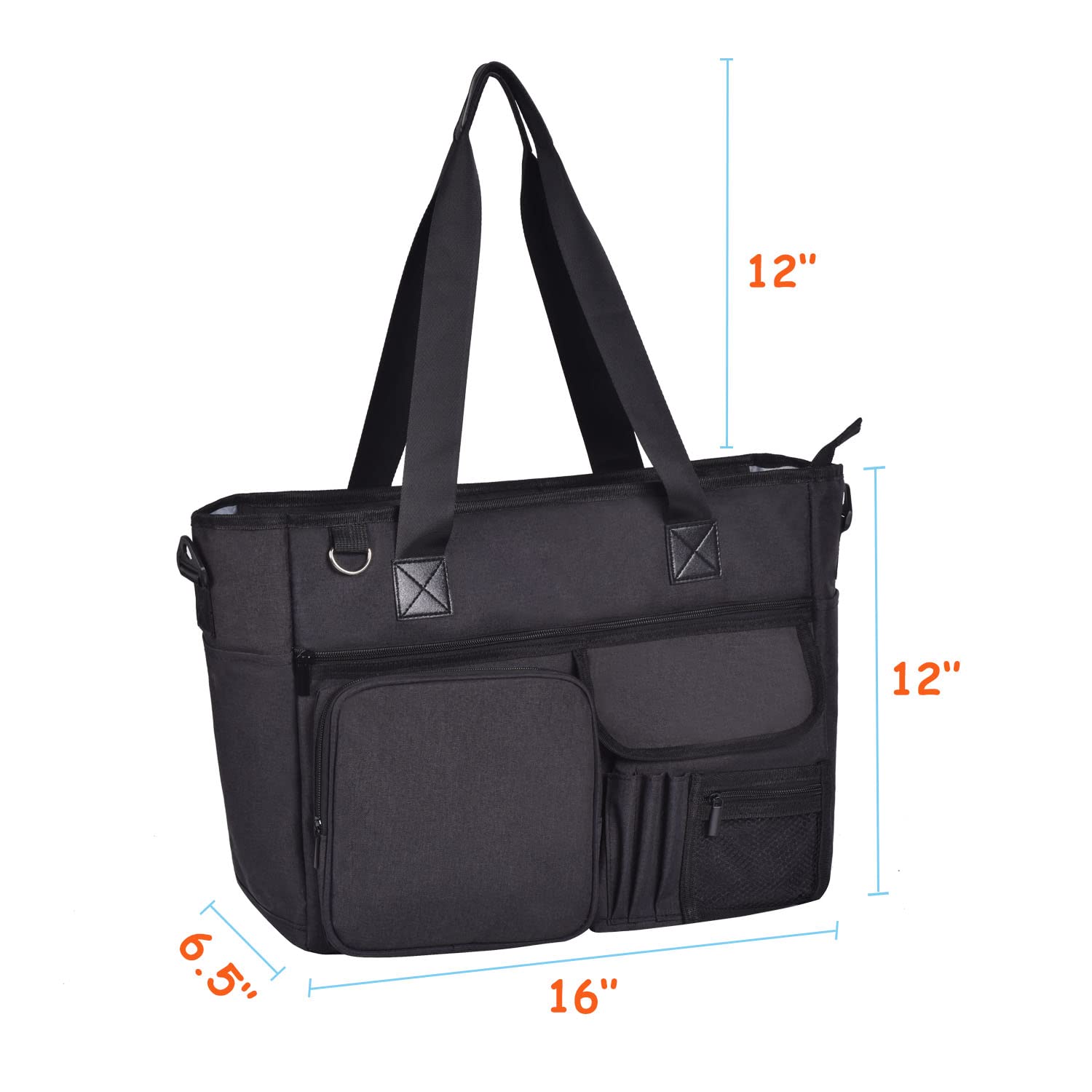Professional Nurse Tote Bag for Work - Multi-Pocket Medical Clinical Teacher Bag - Perfect for Hospital Shifts, Nursing School & Healthcare Professionals