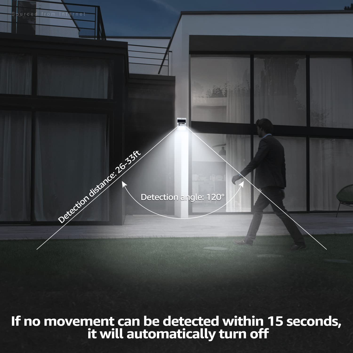 TORCHSTAR Solar Outdoor Lights with Motion Sensor - IP65 Waterproof LED Wall Lights for Driveway, Patio, Garage, Porch - 6500K Pure White, Pack of 4 - Perfect for Home Security & Nighttime Illumination