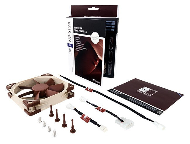 Noctua NF-S12A ULN 120mm Premium Quiet Cooling Fan - Ultra Low Noise, High Airflow for PC, Gaming Rig, and Workstation Cooling