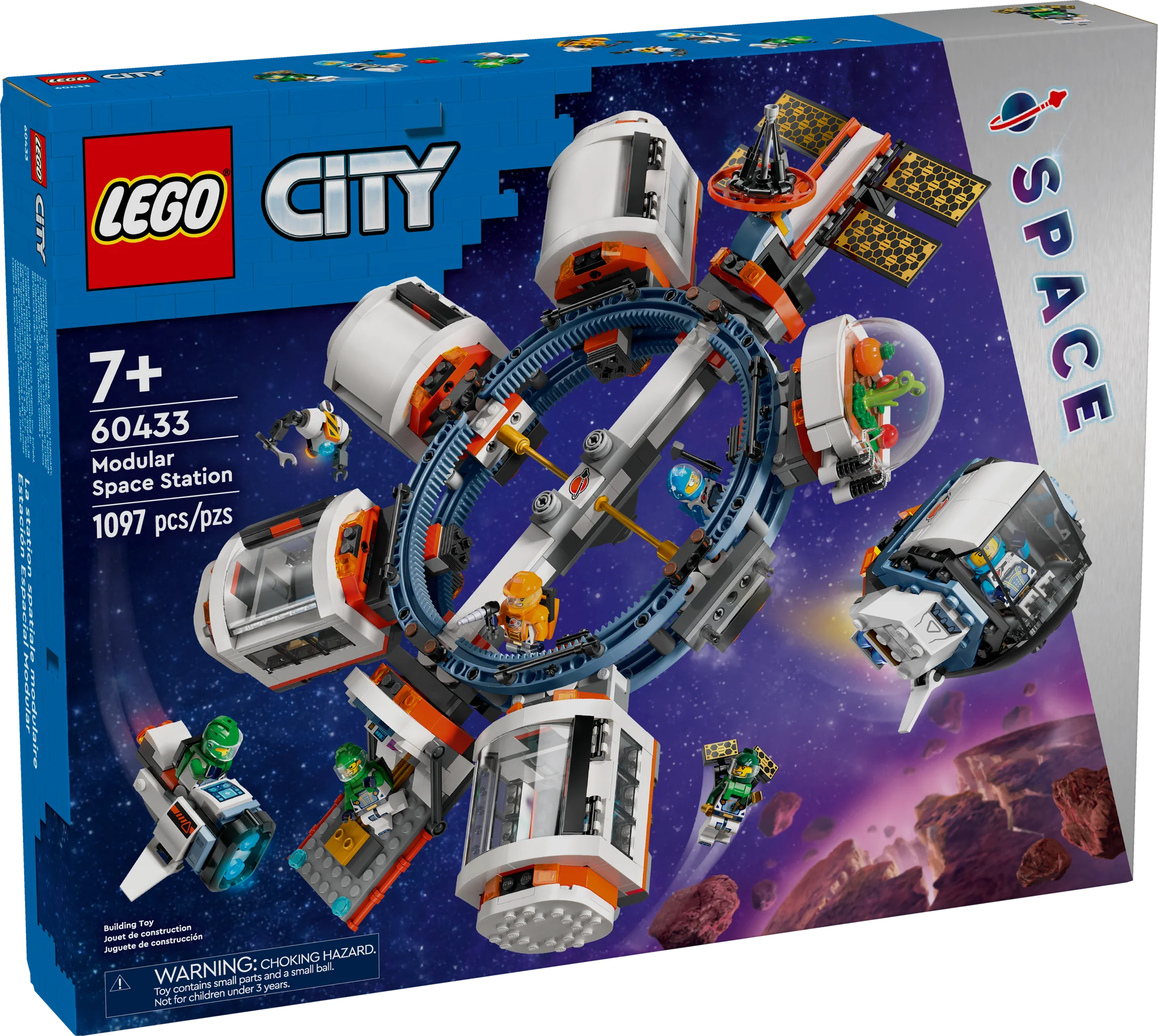 LEGO® City Modular Space Station Building Set - STEM Educational Toy for Kids & Adults - Perfect for Space Exploration Play & Display