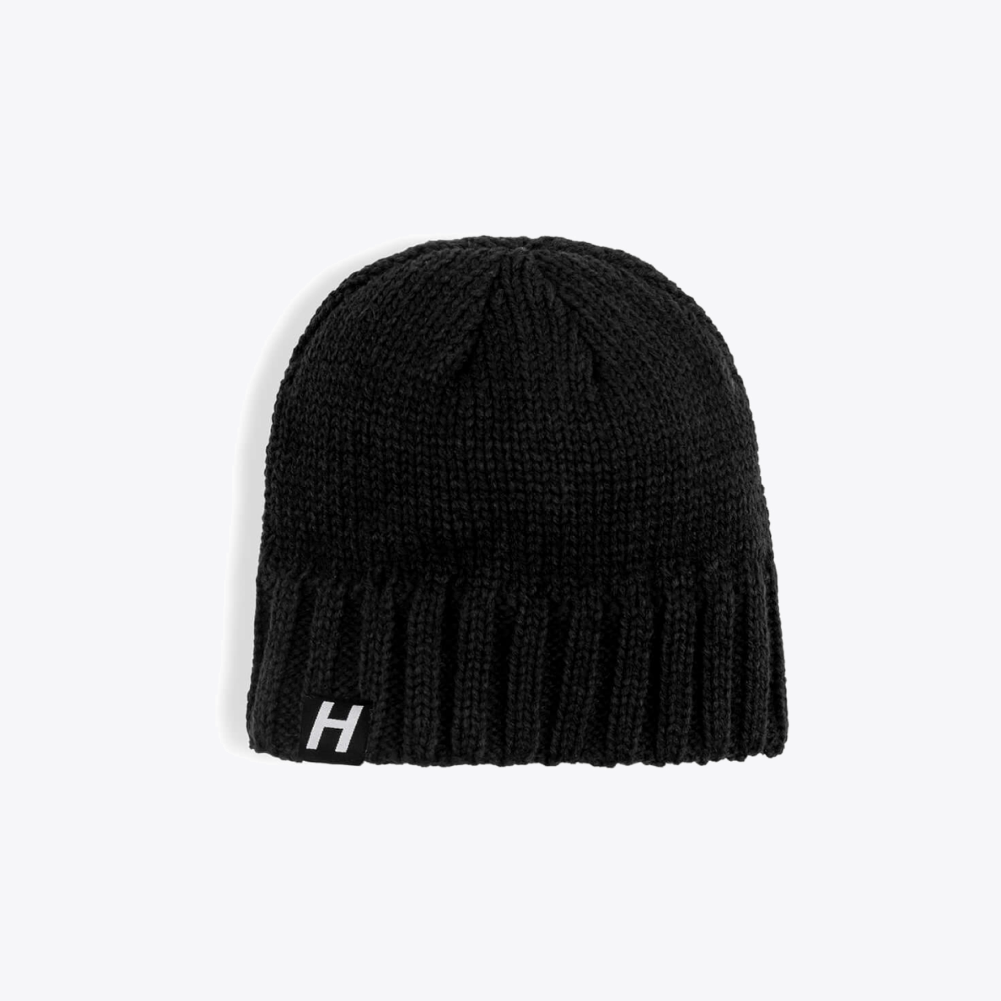 HK Beanie Black - Soft & Warm Winter Hat for Men & Women - Perfect for Outdoor Activities, Skiing, and Cold Weather Fashion
