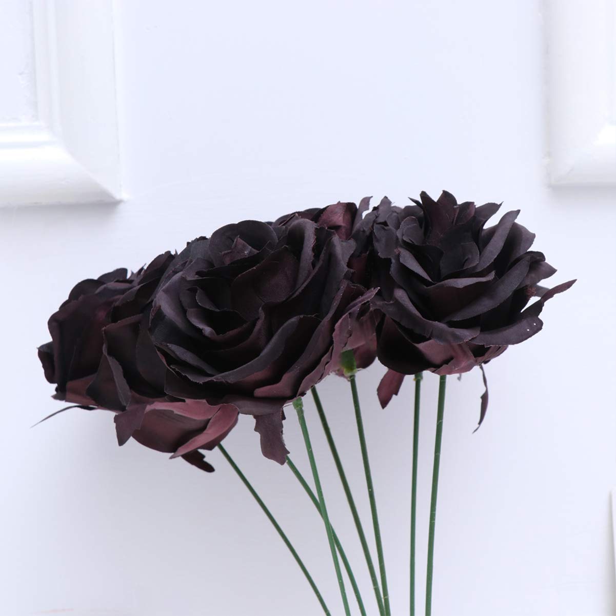 EXCEART Artificial Rose Bouquet with Stems - Realistic Fake Rose Flowers for Vases, Home Decor, Wedding, Bridal Party & Table Centerpieces - Long-Lasting Decorative Floral Arrangement