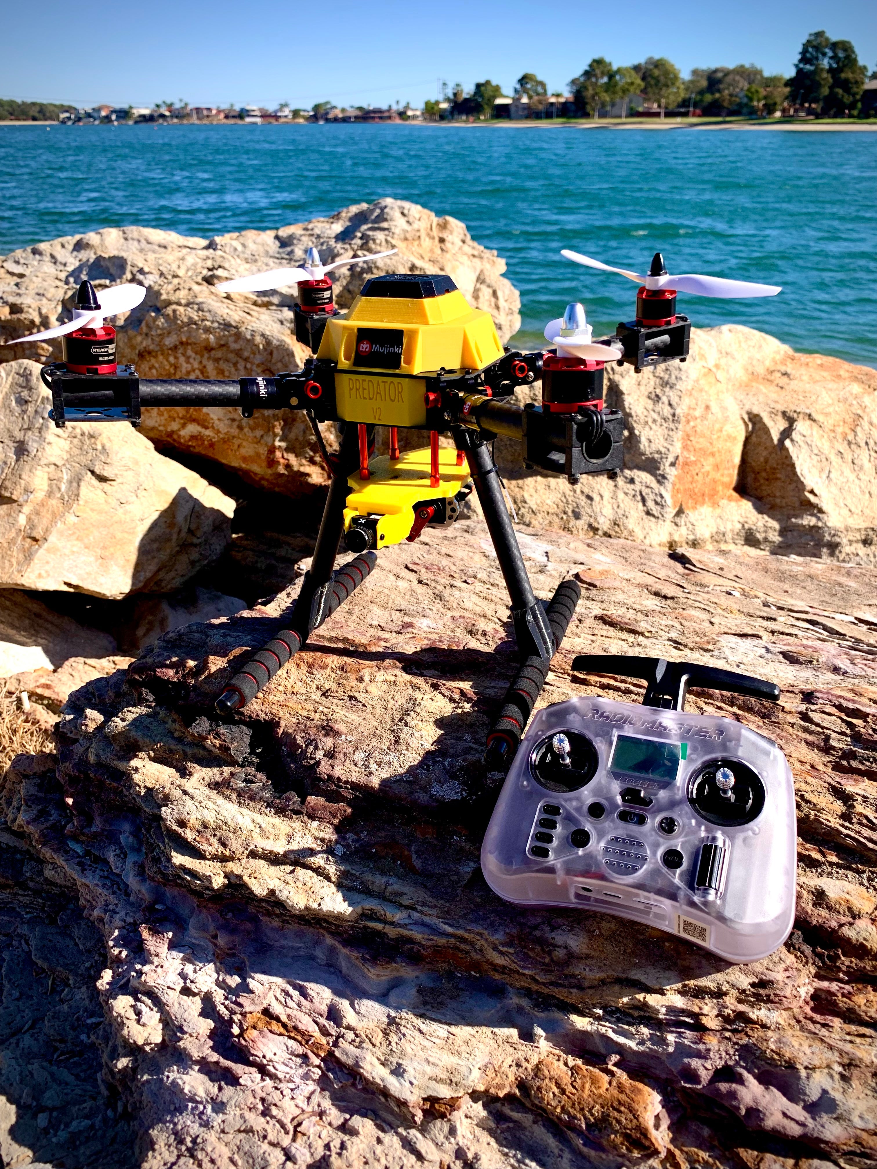 **Mujinki MPD Predator V2 DJI HD Fishing Drone Pro Edition RTF Kit – DJI Digital HD FPV Drone for Fishing & Aerial Photography – Perfect for Saltwater Fishing, Lake Fishing & Outdoor Adventures**