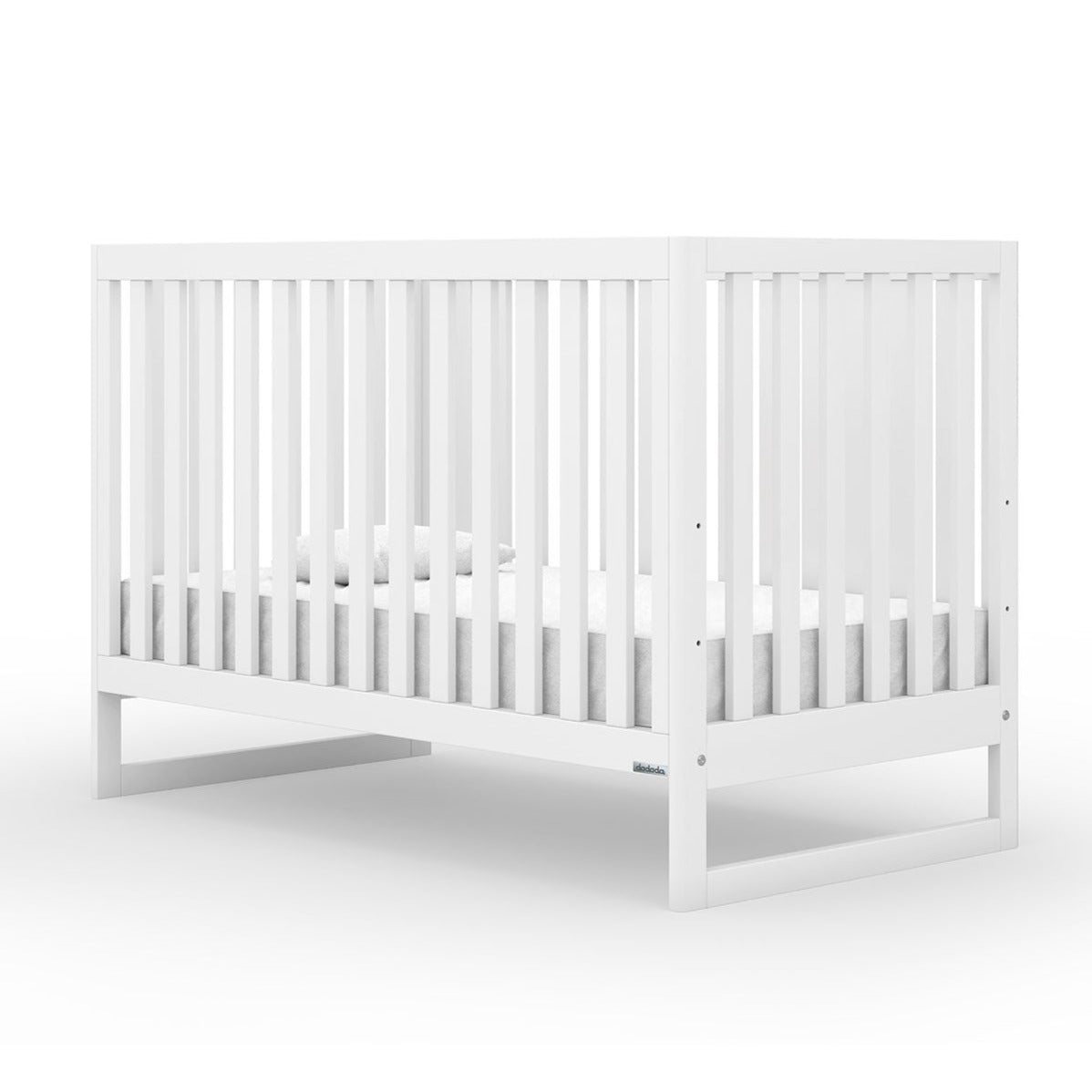 Austin 3-in-1 Convertible Baby Crib - White Wooden Nursery Furniture for Newborn to Toddler | Perfect for Modern Nursery, Bedroom & Daycare Use