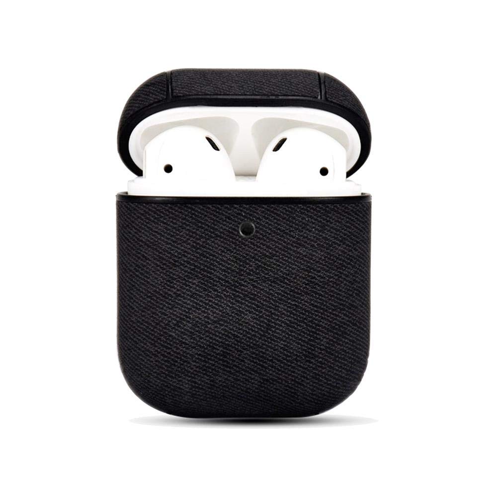 TERRATEC Air Box Fabric Black Case for Apple AirPods - Protective Cover for Travel, Work & Daily Use