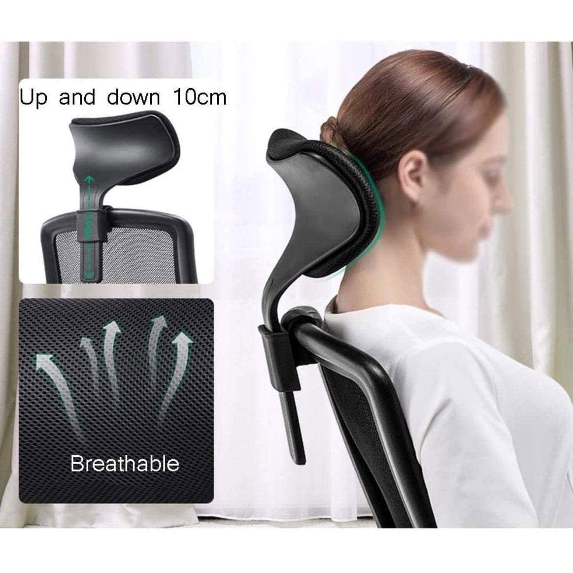 Ergonomic Office Chair with Adjustable Height & Lumbar Support - Swivel Desk Chair for Home, Gaming & Computer Work - Comfortable Reclining Seat with Breathable Mesh Back - Perfect for Long Work Hours, Online Gaming & Home Office Setup