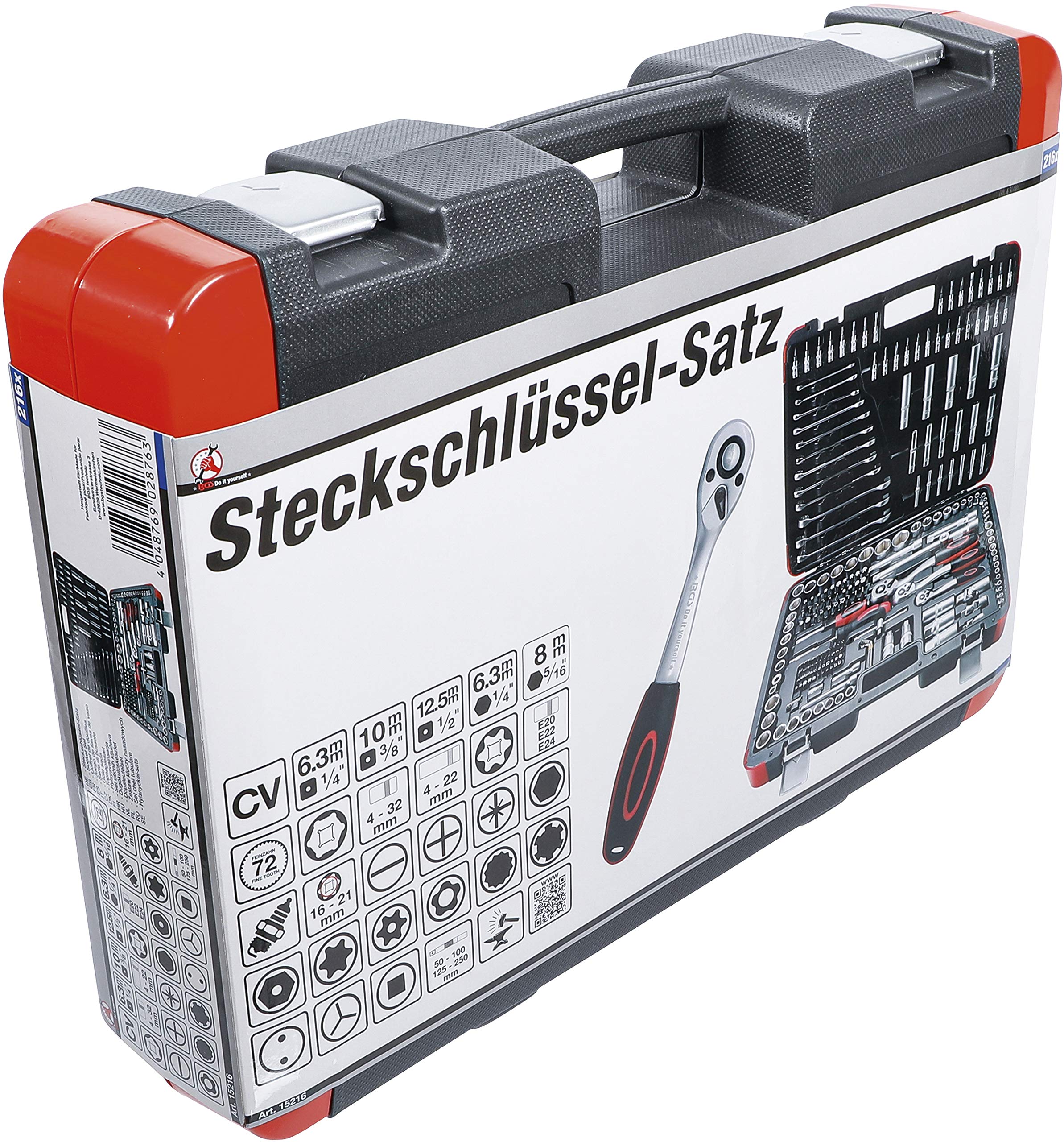 BGS 15216 - 216-Piece Tool Set with 1/2
