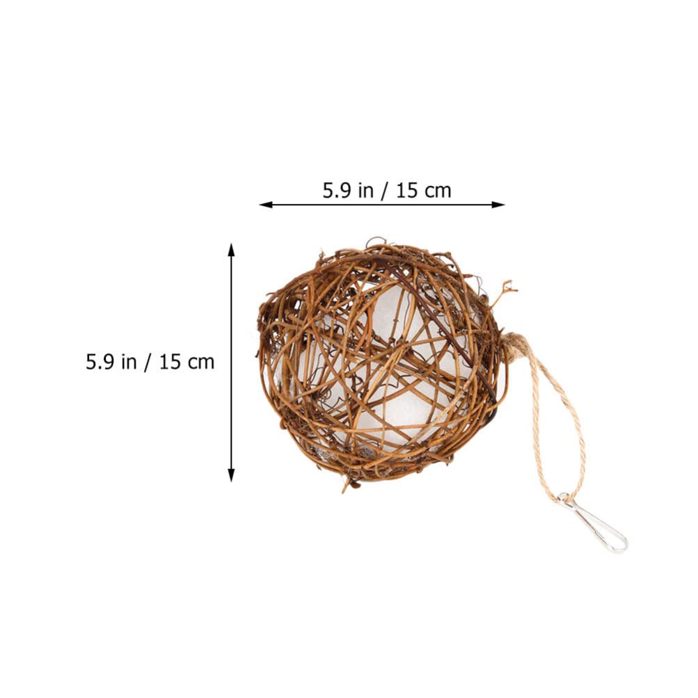 GANAZONO Ceramic Hummingbird Garden Decor - 2 Pack Bird Toys with Nesting Materials for Outdoor Hummingbirds & Parrots | Perfect for Birdhouses, Gardens & Backyard Wildlife Watching