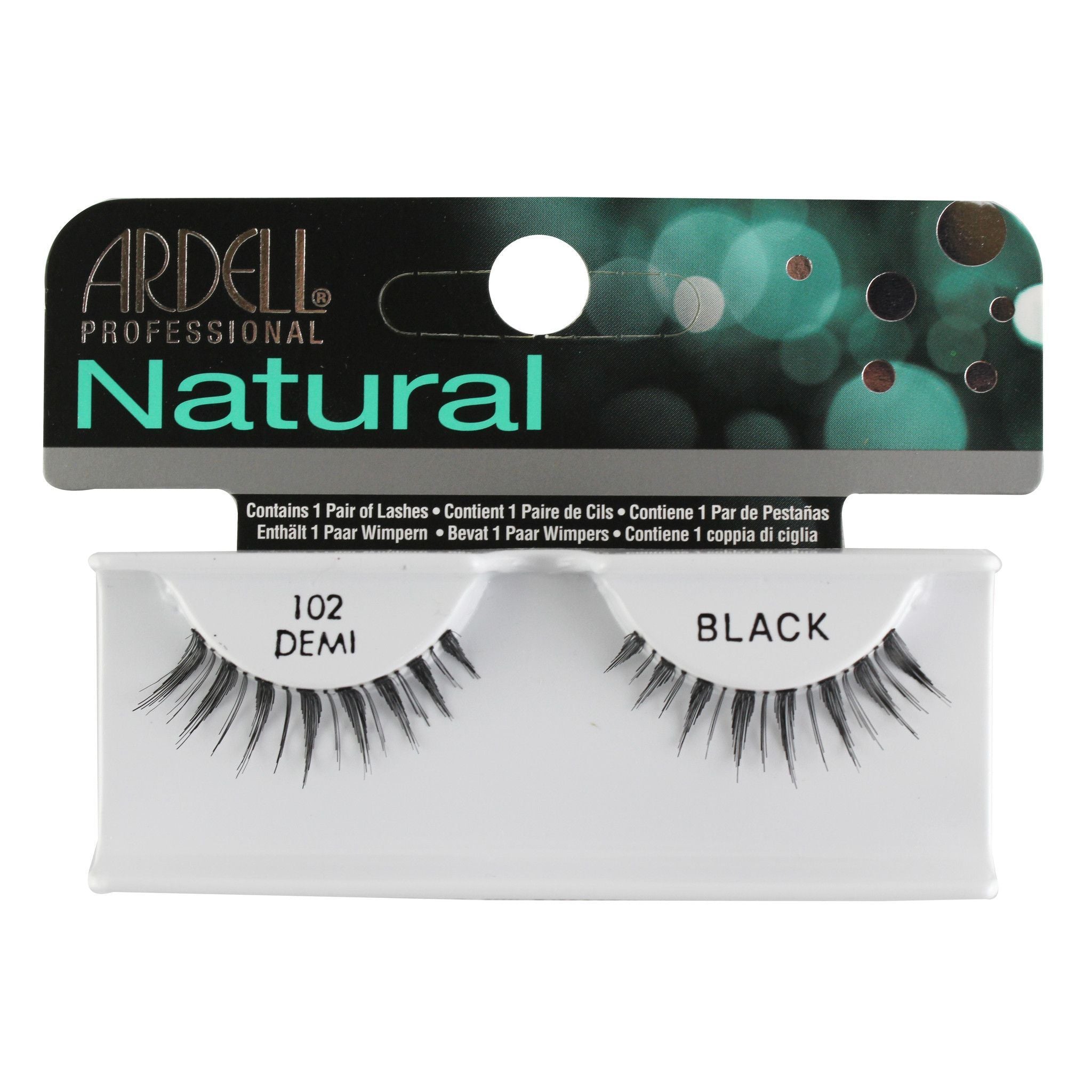 Ardell Fashion Demi Black 102 False Lashes - Natural Looking Wispy Eyelashes for Everyday Wear & Special Occasions