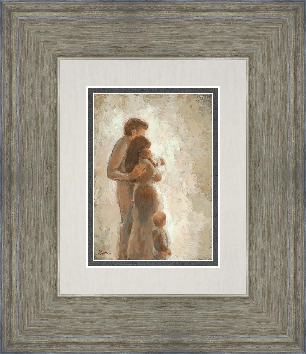 Family Looking Towards the Light - Inspirational Wall Art for Home Decor | Motivational Canvas Print for Living Room, Bedroom & Office | Perfect Gift for Family & Friends