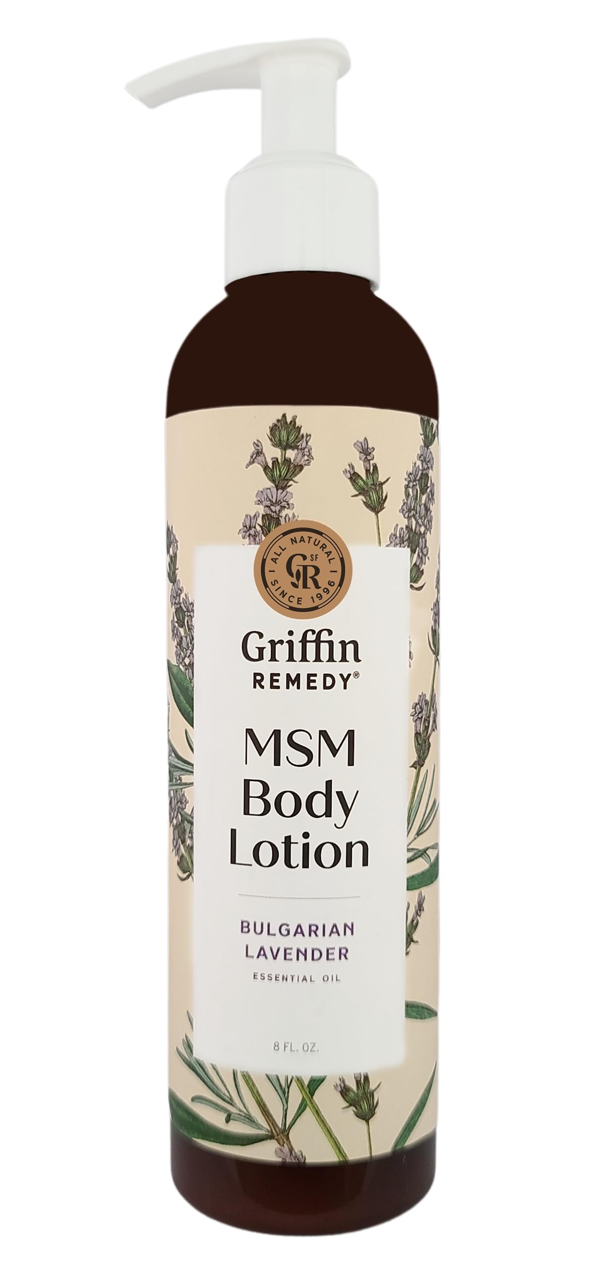 Griffin Remedy Bulgarian Lavender Body Lotion - Hydrating & Soothing Moisturizer for Dry Skin | Perfect for Daily Use & Relaxing Massage