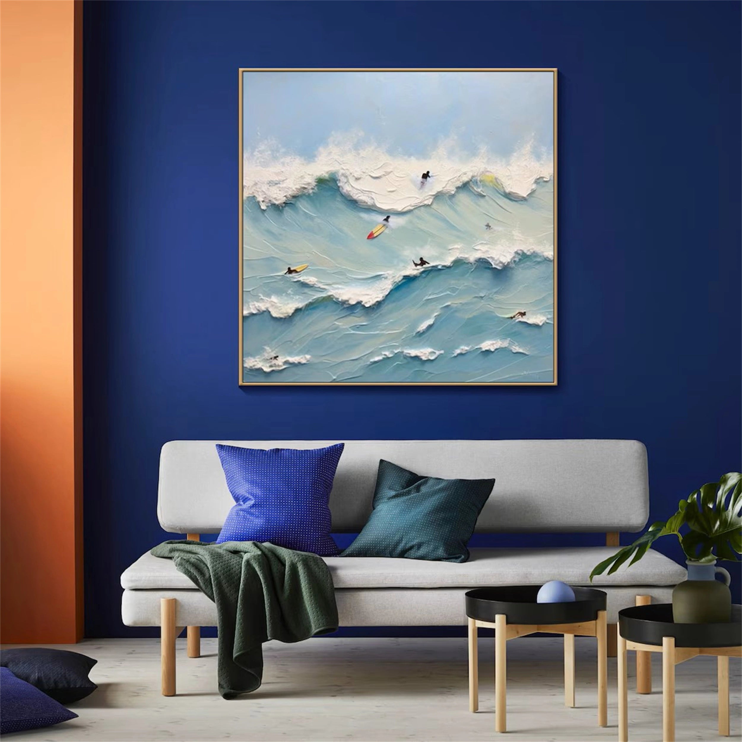 Ocean and Sky Painting #OS 042 - Stunning Coastal Wall Art for Beach House Decor & Living Room