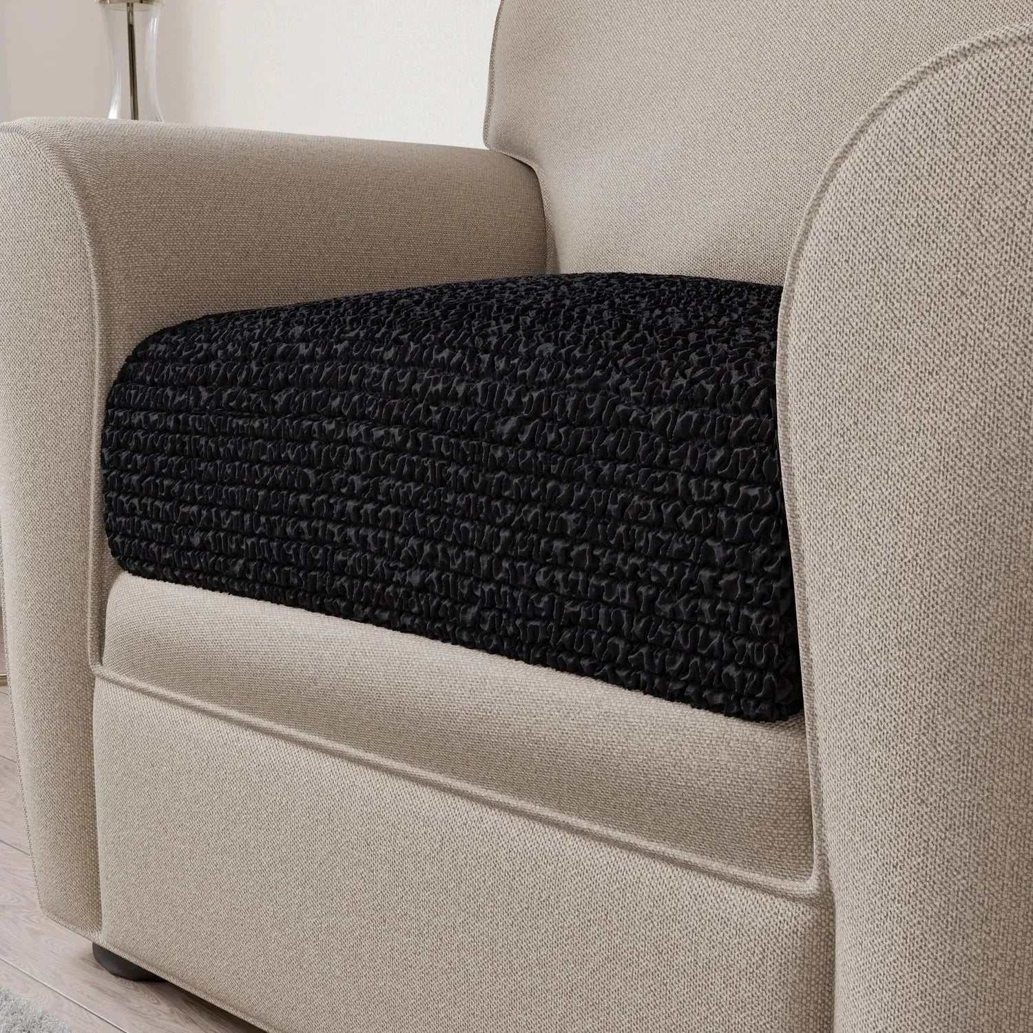 Premium Microfiber Seat Cushion Cover - Soft & Durable Sofa Chair Protector - Perfect for Living Room, Office, or Car Use