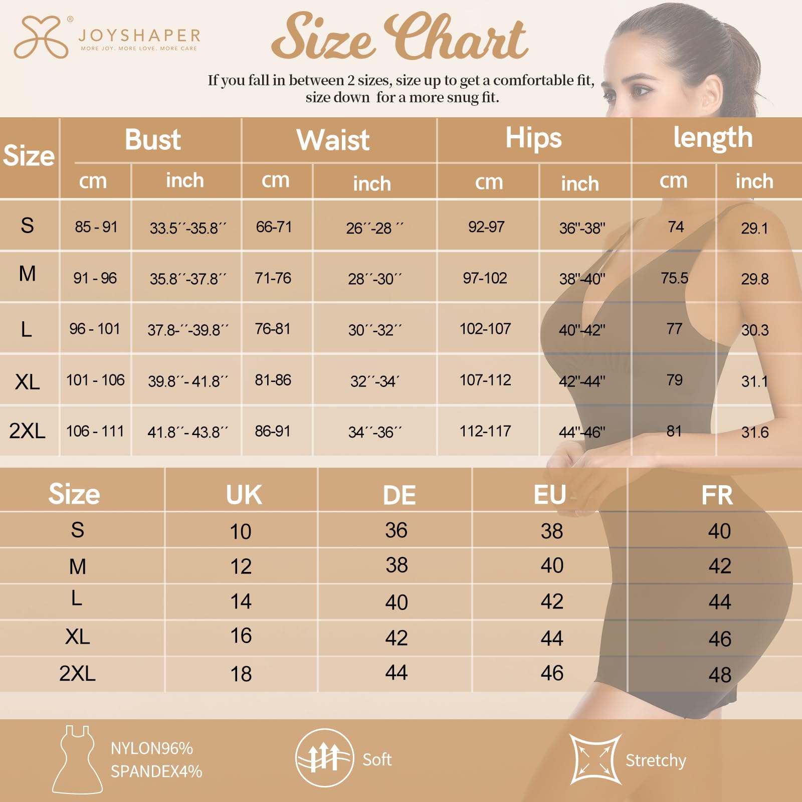 Joyshaper Women's Strapless Shapewear Bodysuit - Full Body Shaper for Tummy Control & Slimming - Seamless Underwear for Dresses, Skirts & Formal Wear