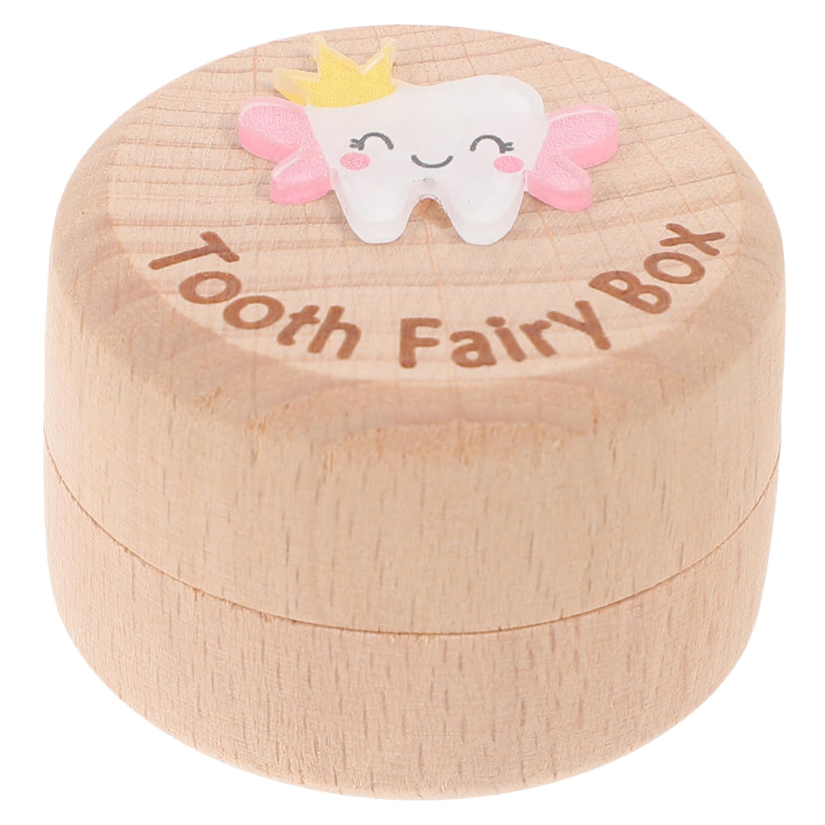 Wooden Tooth Keepsake Box - First Tooth Holder & Organizer for Baby Teeth - Perfect for Baby Showers, First Tooth Gifts, and Memory Preservation