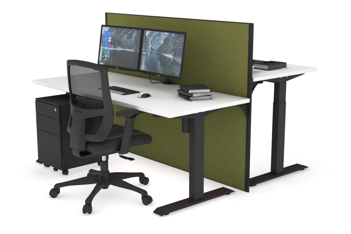 Just Right Height Adjustable 2 Person Workbench [47.2'' x 27.6''] - Perfect for Garage, Workshop & Office Collaboration