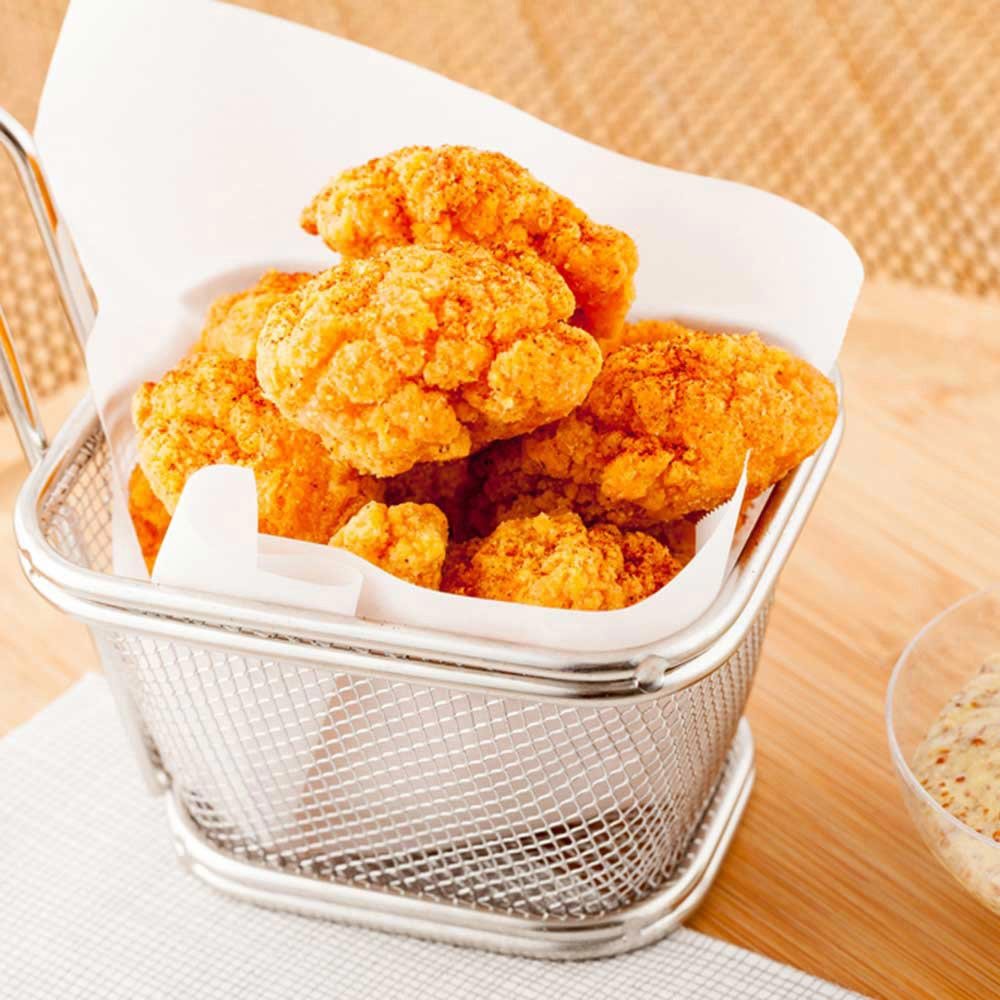 Restaurantware 5x4 Inch Stainless Steel Fryer Basket - Square Small Mesh Grid Basket with Handle for French Fries, Fried Shrimp, Tenders & More | Commercial & Home Kitchen Use