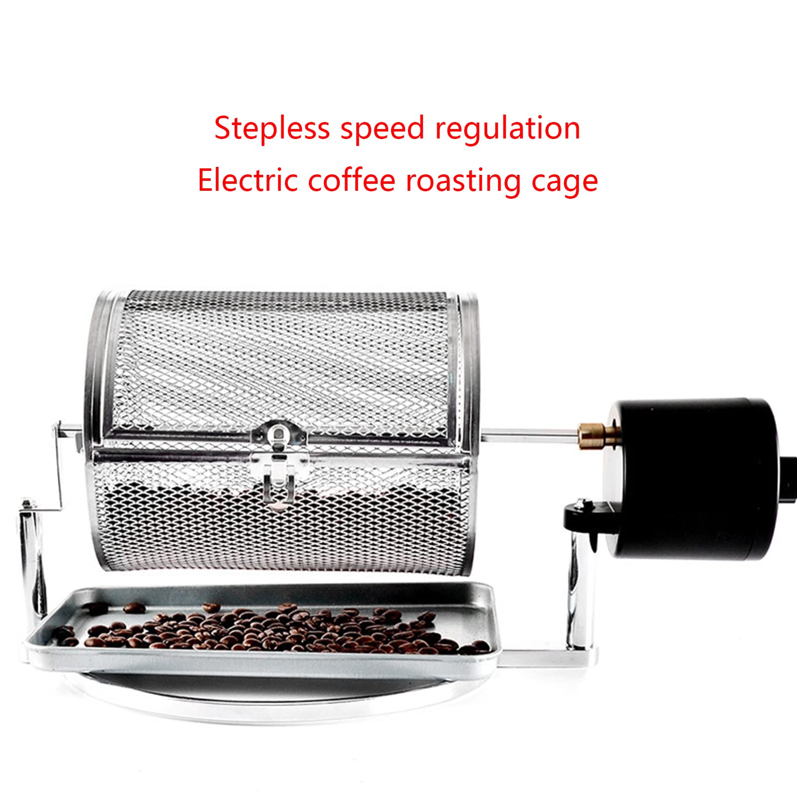 Premium Stainless Steel Drum Coffee Bean Roaster - Electric Coffee Roasting Machine with Viewing Window for Home & Commercial Use - Perfect for Fresh Roasting Coffee Beans, Espresso, and Specialty Brews