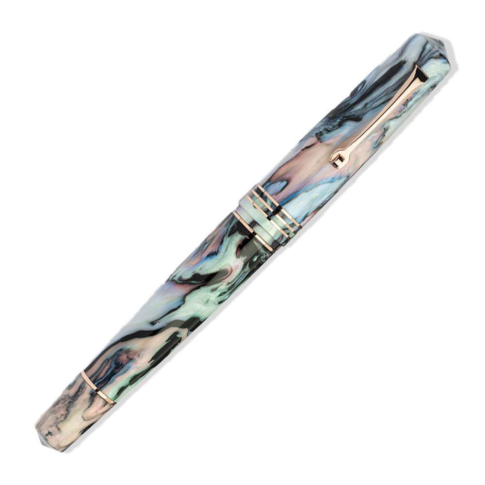 Leonardo Momento Zero Grande 2.0 Limited Edition Fountain Pen (2025) - The Power of Flower Design, 6mm Stainless Steel Nib - Perfect for Calligraphy, Journaling & Signature Writing