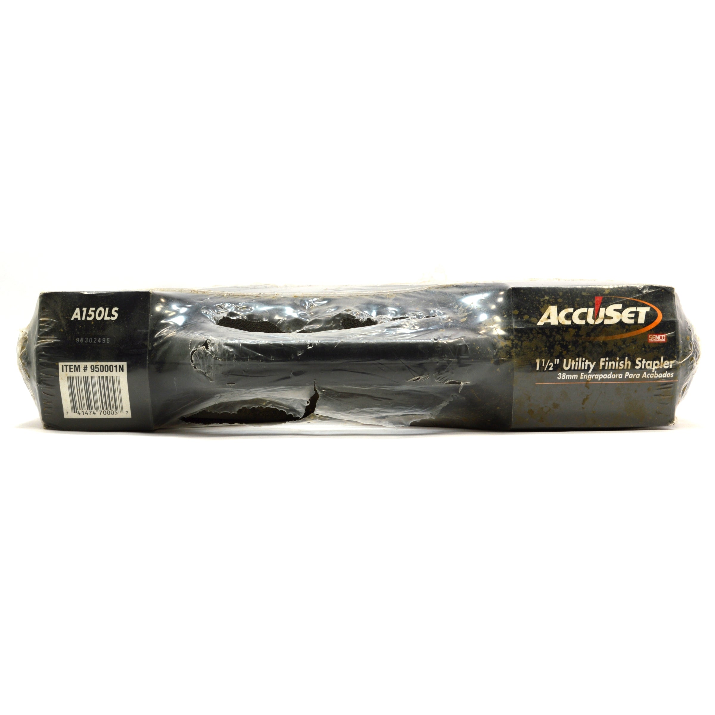 SENCO ACCUSET 1-1/2 Inch Utility Finish Stapler #A150LS Pneumatic Nail Gun - Professional Woodworking & Upholstery Tool for Carpentry Projects