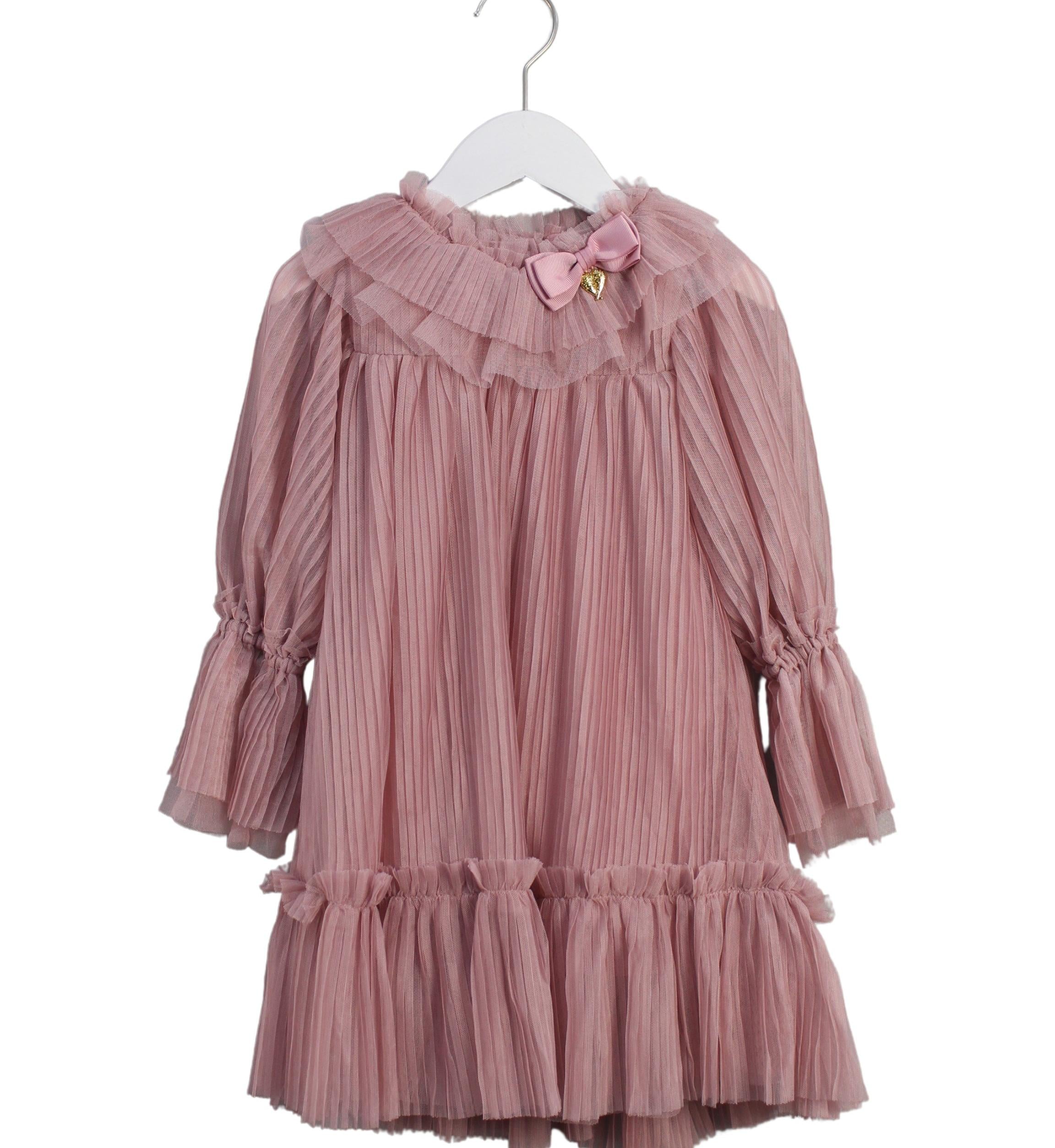 Angel's Face Long Sleeve Dress for Girls 3T 4T - Cute Floral Print Party & Holiday Outfit for Toddlers