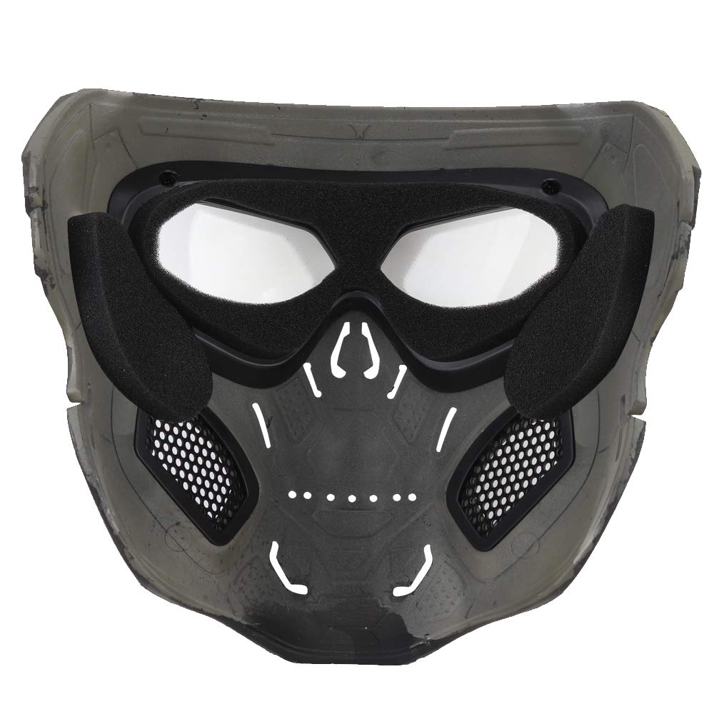 Tactical Airsoft Helmet & Full Face Mask with Eye Protection - Ideal for Paintball, Hunting, and Halloween Costumes | Durable & Comfortable for Outdoor Sports & Cosplay