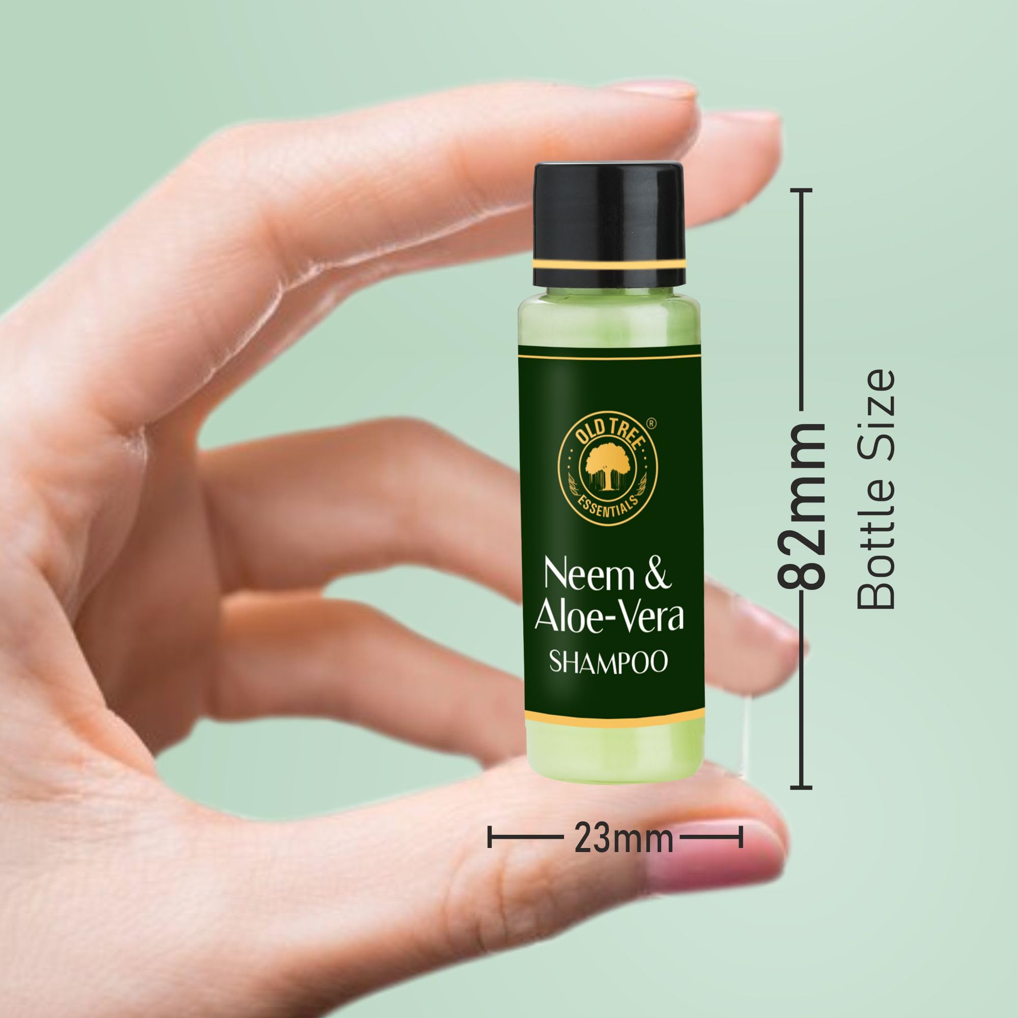 Organic Neem & Aloe Vera Travel Toiletries Set - 30ml Shampoo, Conditioner, Body Wash & Lotion (Pack of 25-100) | Natural Hair & Skin Care for Men & Women | Perfect for Hotels, Gyms, Travel & On-the-Go Hygiene