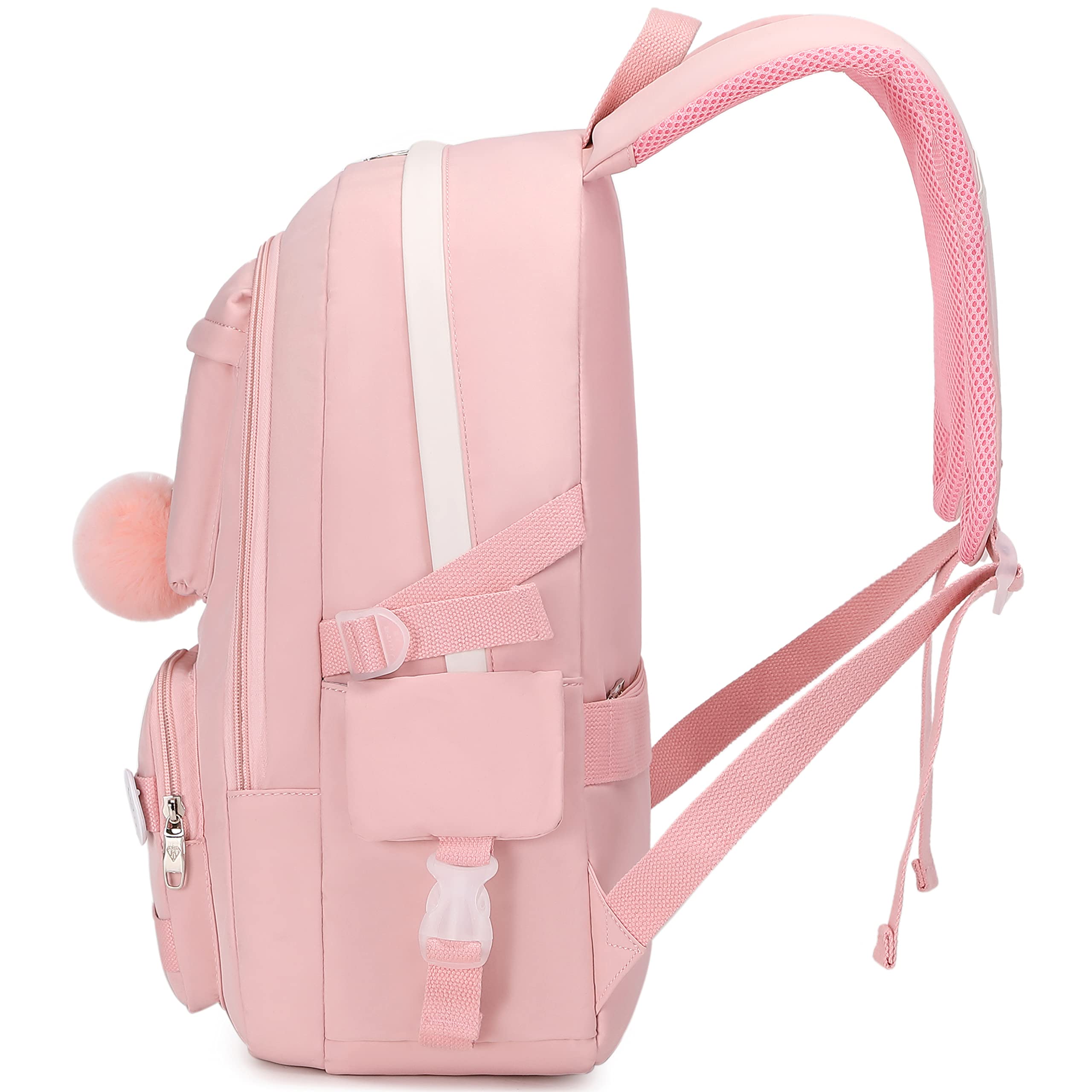 Cute Pink Anime School Backpack for Girls - Lightweight Laptop Bookbag for Teens & College Students - Perfect for School, Travel & Daily Use