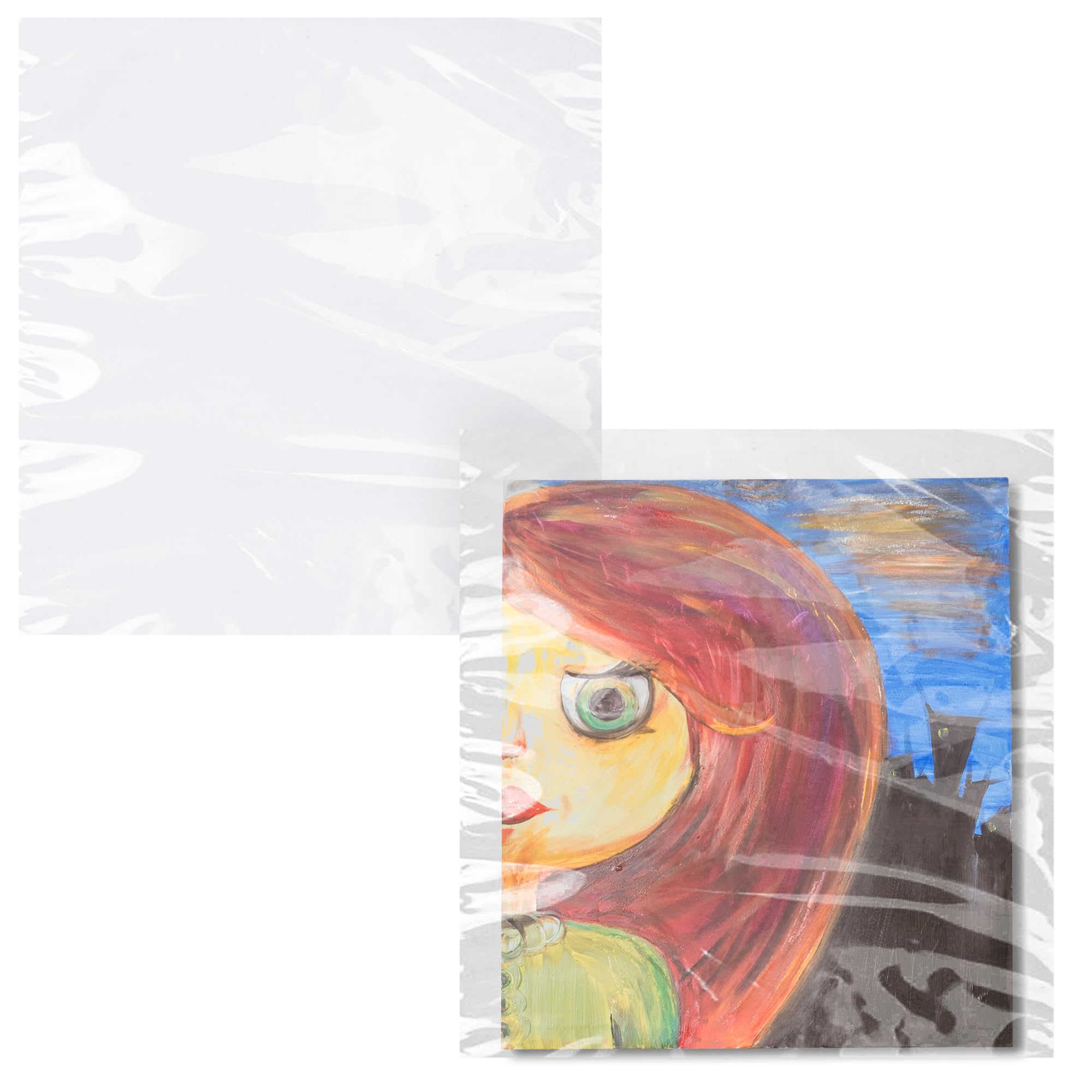 500 Pack 20x20 Inches Clear Poly Mailers - 2 Mil Waterproof Open Top Shipping Bags for Small Items | Perfect for Ecommerce, Retail Packaging & Mailing Envelopes