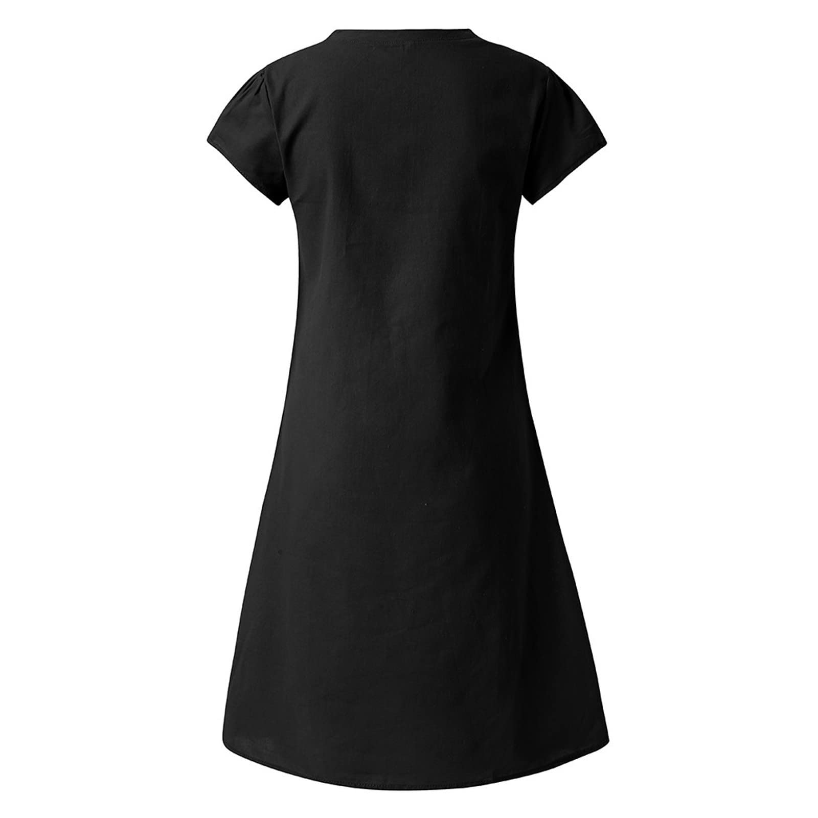 TARIENDY Women's Summer Dresses 2025 - Trendy Short Sleeve V-Neck Sundress, Loose & Comfortable Casual Beach Dress (Solid Colors) | Perfect for Vacations, Pool Parties & Summer Outings