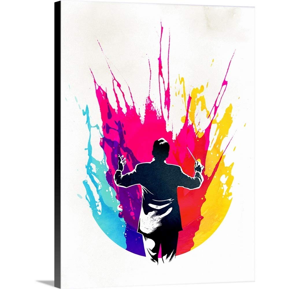 Beautiful Symphony Canvas Wall Art Print - Kids' Artwork for Nursery, Bedroom & Playroom Decor - Perfect Gift for Children