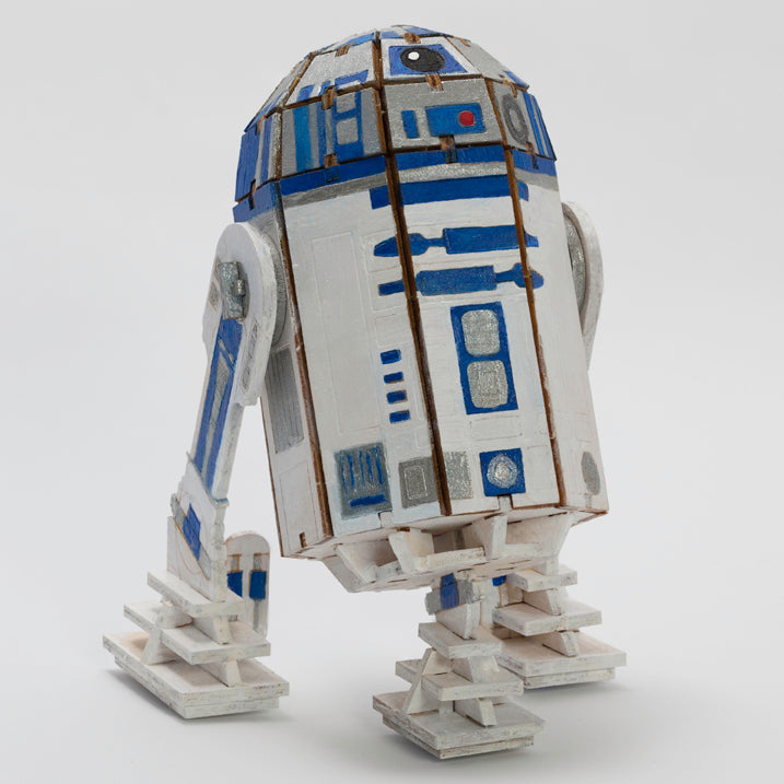 IncrediBuilds Star Wars R2-D2 Deluxe Book and Model Kit - DIY 3D Wooden Puzzle for Kids & Adults, Perfect for Collectors & Star Wars Fans - Great for Gifts, Home Decor, and Educational STEM Activities