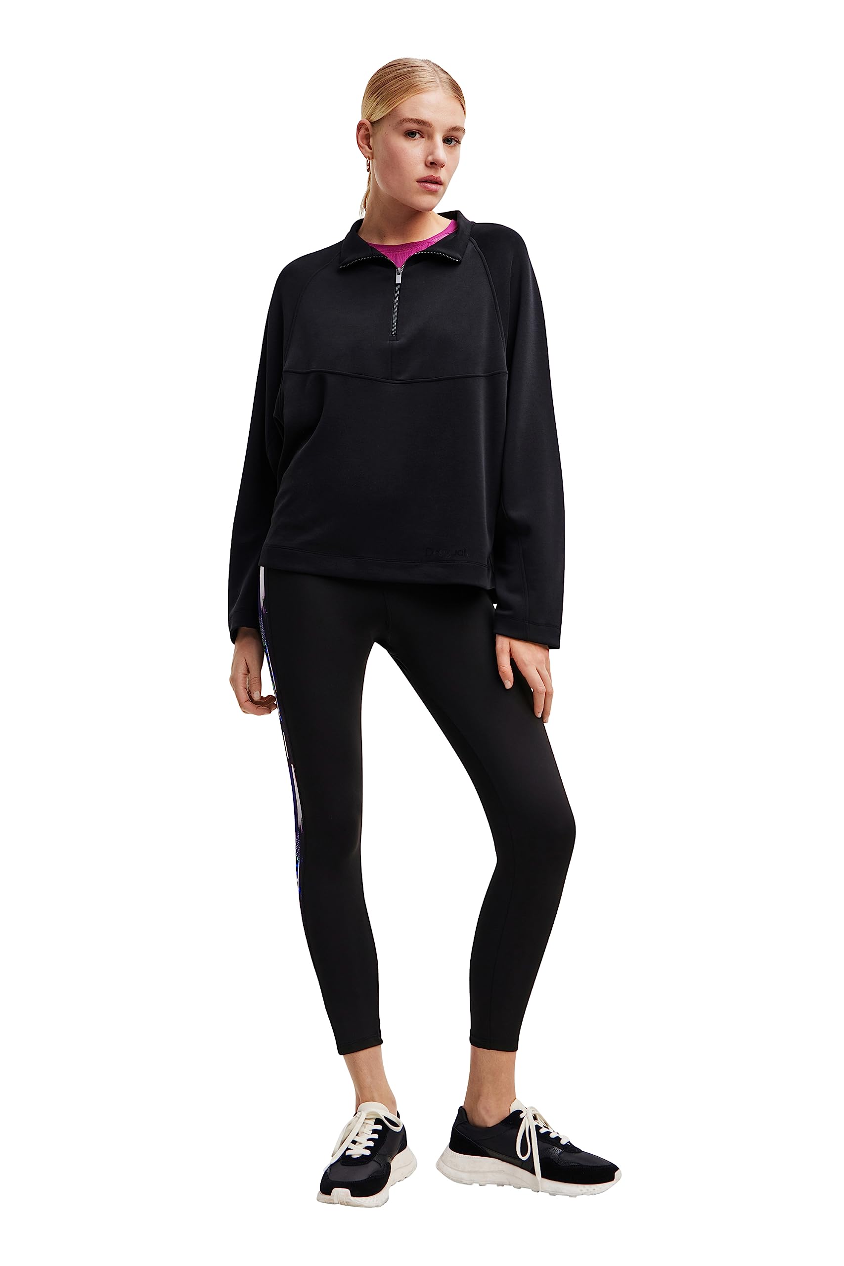 Desigual Women's Long Sleeve Knit Sweater - Cozy Casual Pullover for Fall & Winter | Perfect for Office, Date Night & Weekend Outings