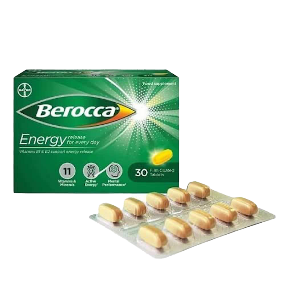 Berocca Multivitamin Effervescent Tablets - 30 Count | Immune Support & Energy Boost | Perfect for Workouts, Travel & Daily Wellness