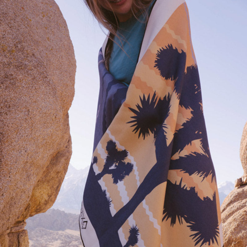 Original Towel Featuring Joshua Tree National Park Design - Perfect for Camping, Hiking & Outdoor Adventures