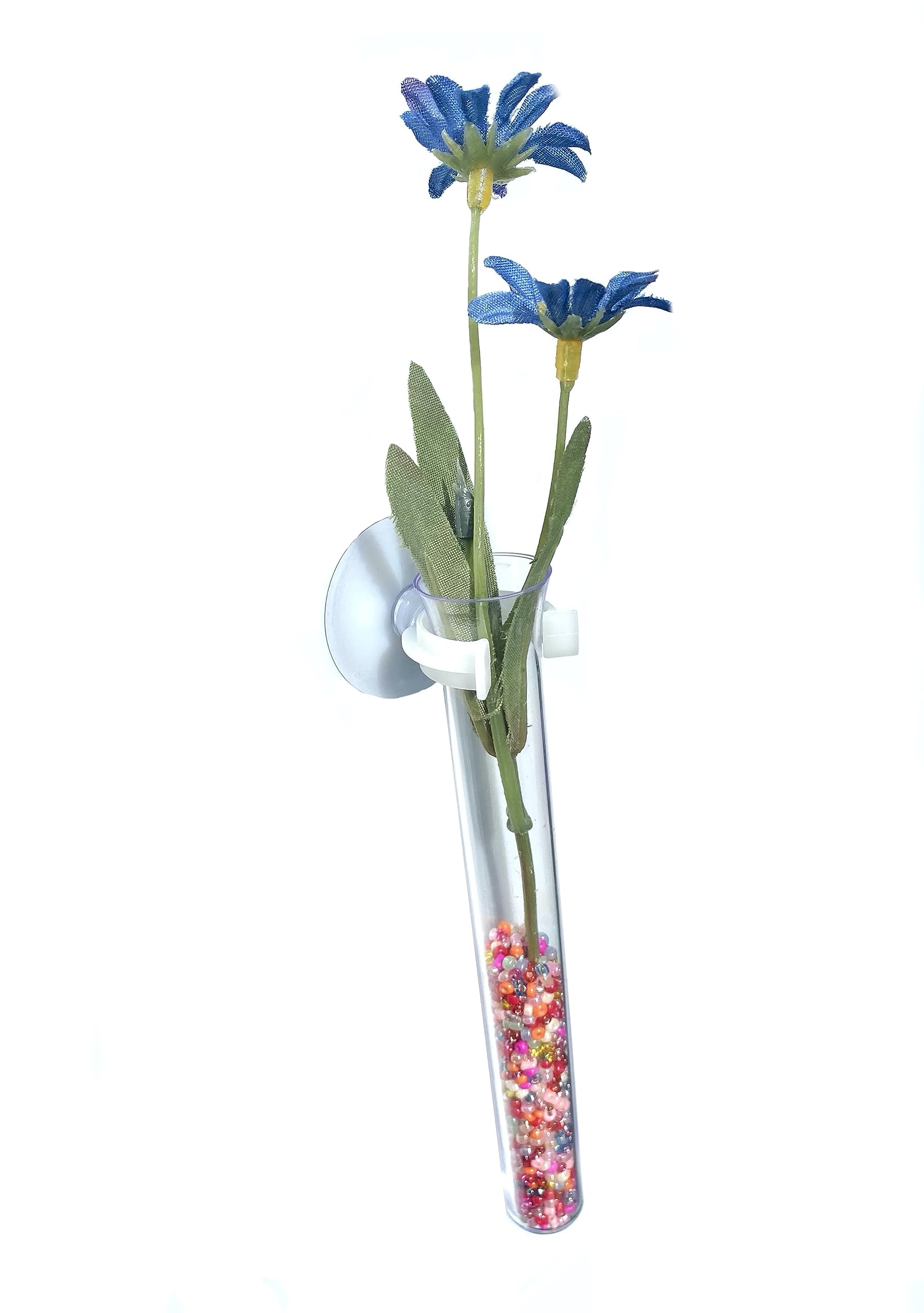 12 Clear Plastic Propagation Vases with Suction Cups - Hydroponic Plant Growers, Window & Mirror Decor for Indoor Gardening - Perfect for Herbs, Succulents & Home Decor Projects