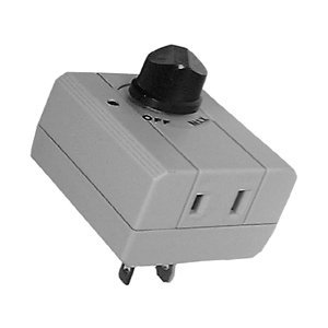 Philmore LKG 30-10194 AC Plug-In Dimmer Switch - SPST On/Off for Lamps, Fans & Small Appliances | Perfect for Bedroom, Living Room & Office Lighting Control