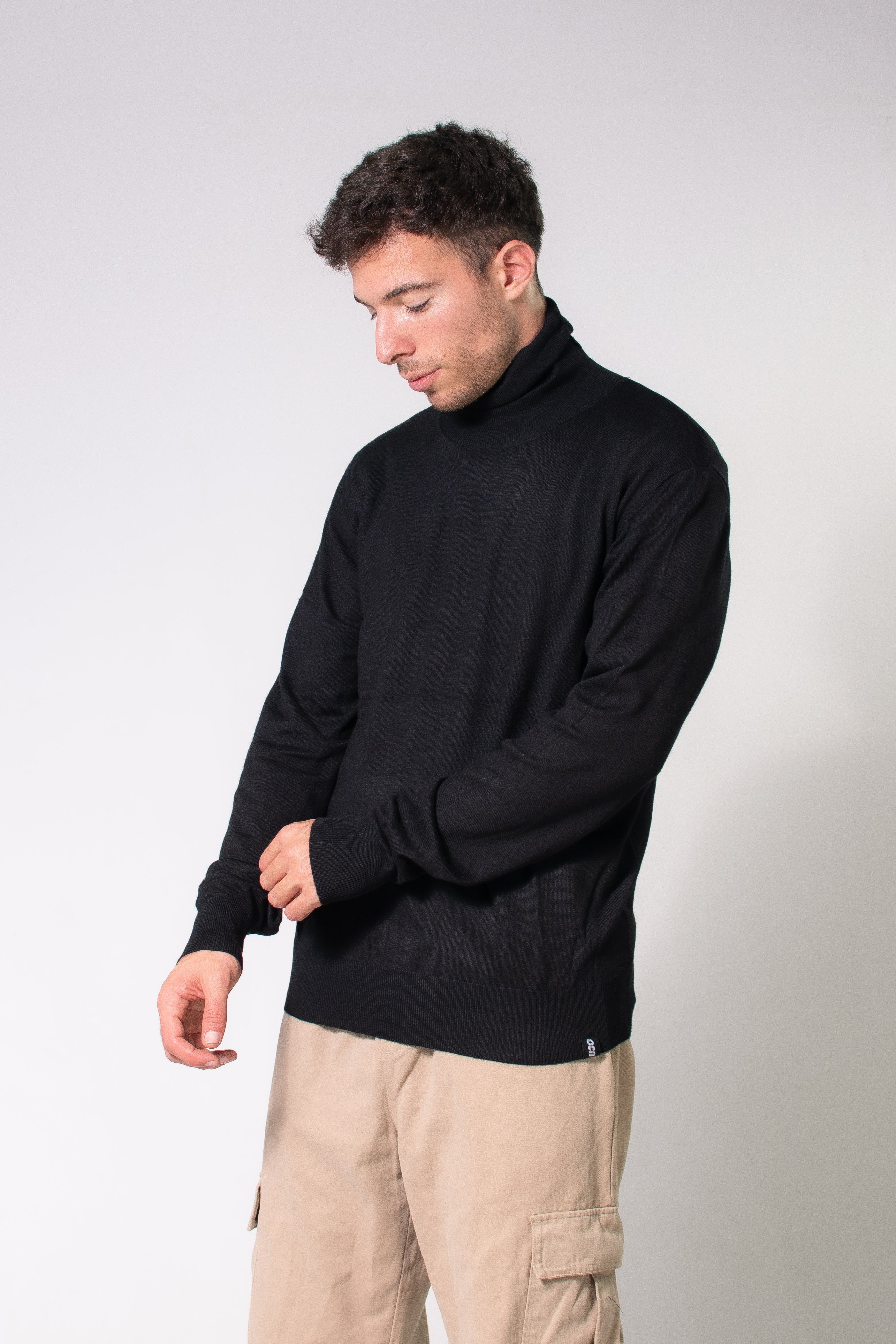 Ocn H Smooth Synthetic Black Sweater for Women - Cozy Winter Fashion & Casual Outfit Essential