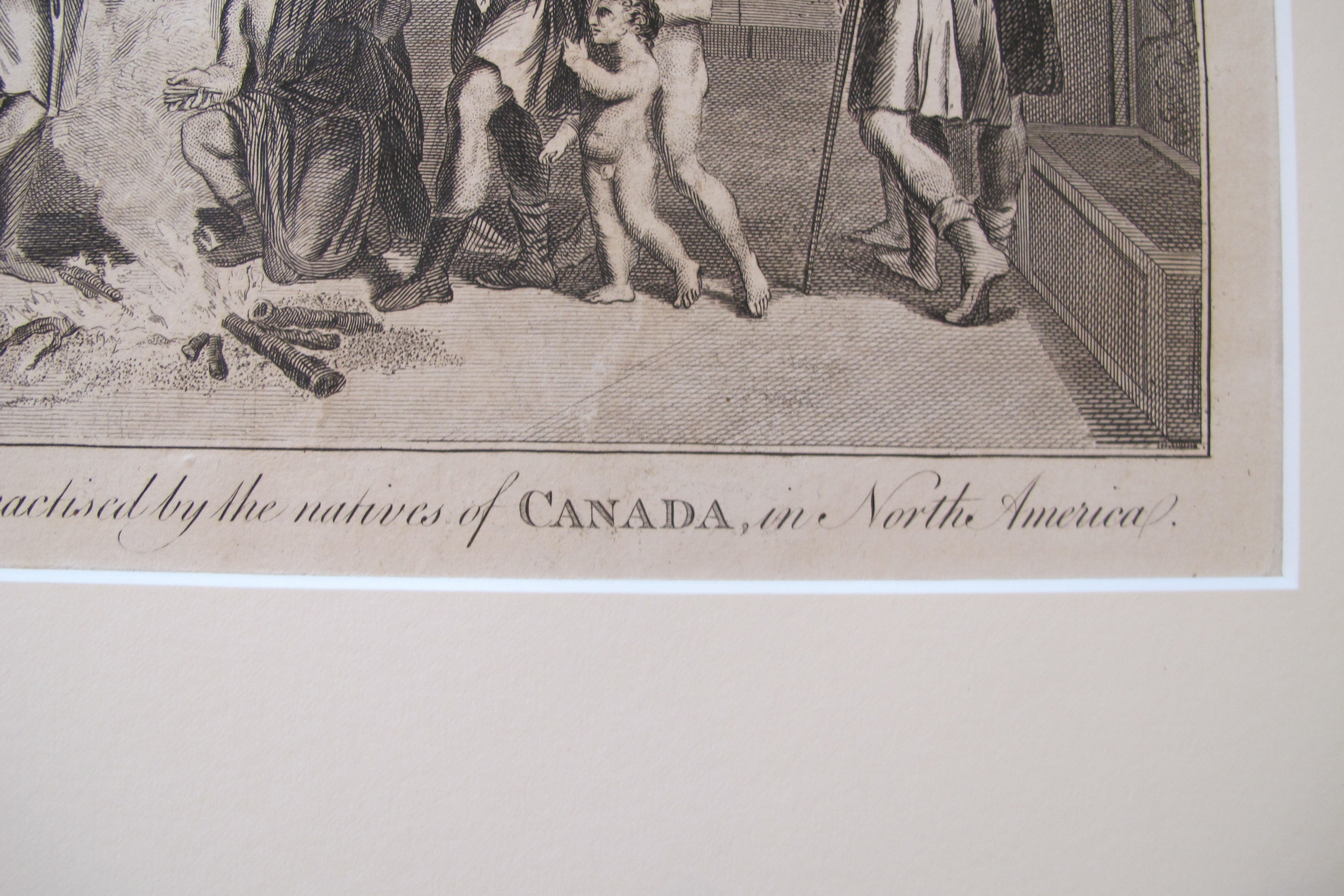 1780 British Copperplate Engraving: Native Canadian Divorce Ceremony in North America | Historical Art Print for Collectors & Decor